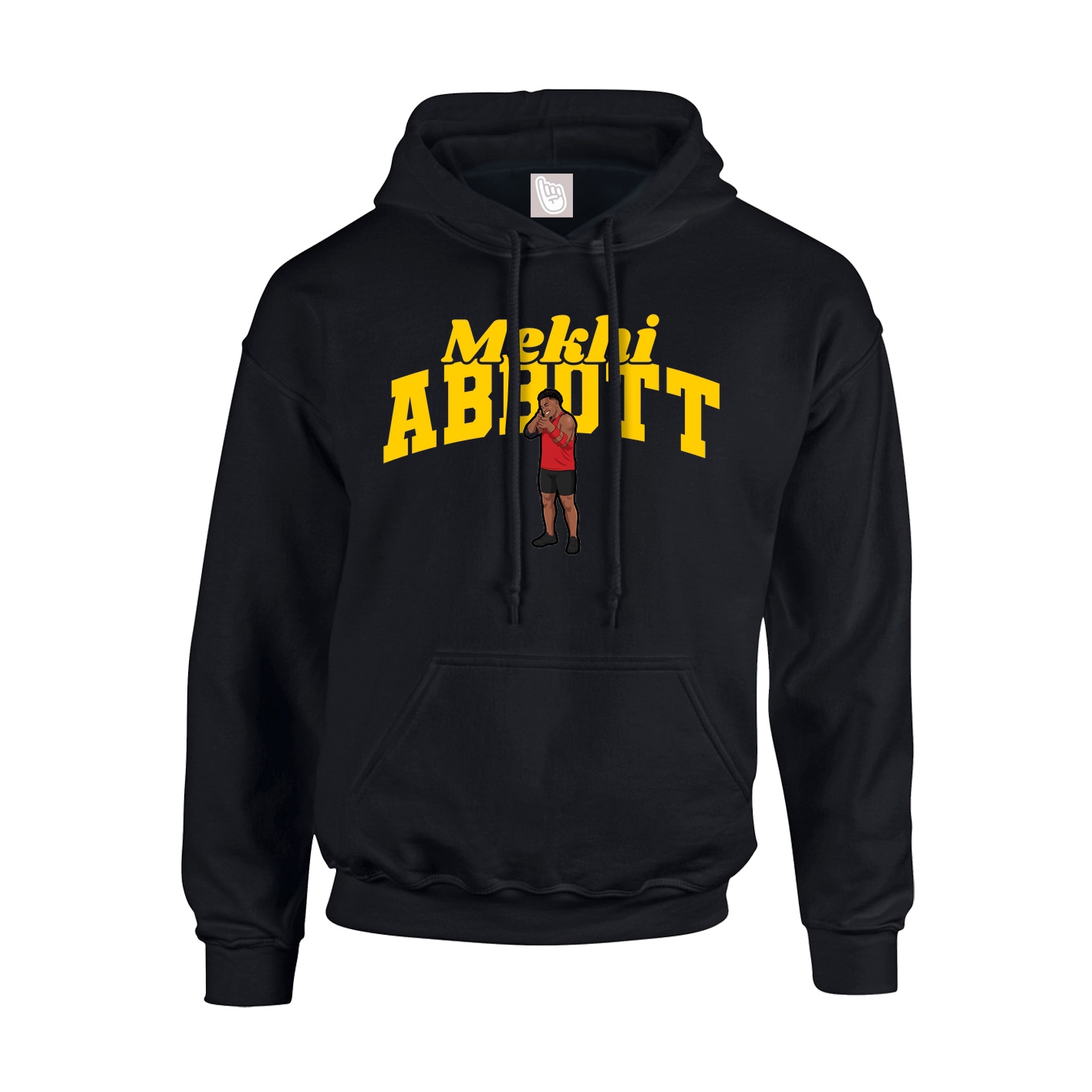 Youth Hoodie — Signature Arch in Black