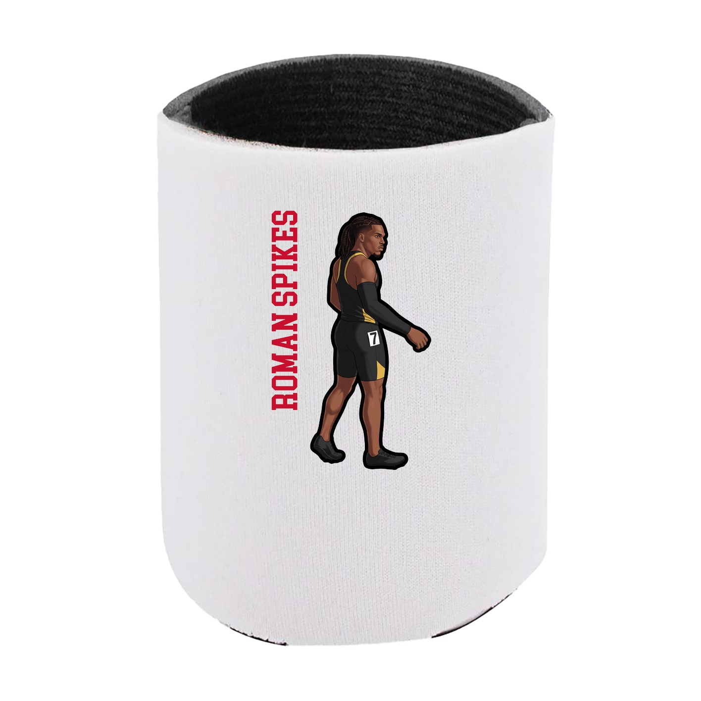 Can Holder — Name Vertical in White