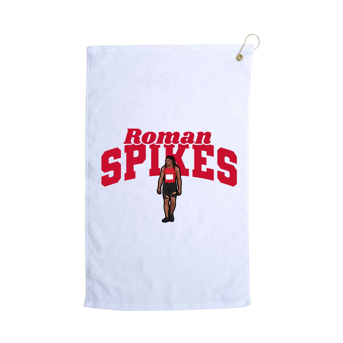 Golf Towel — Signature Arch in White