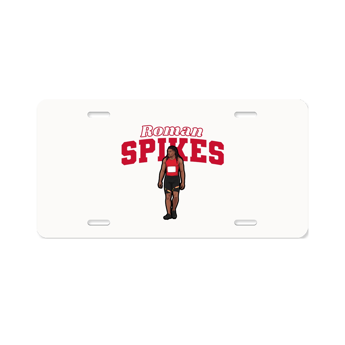 License Plate — Name Arch in Classic