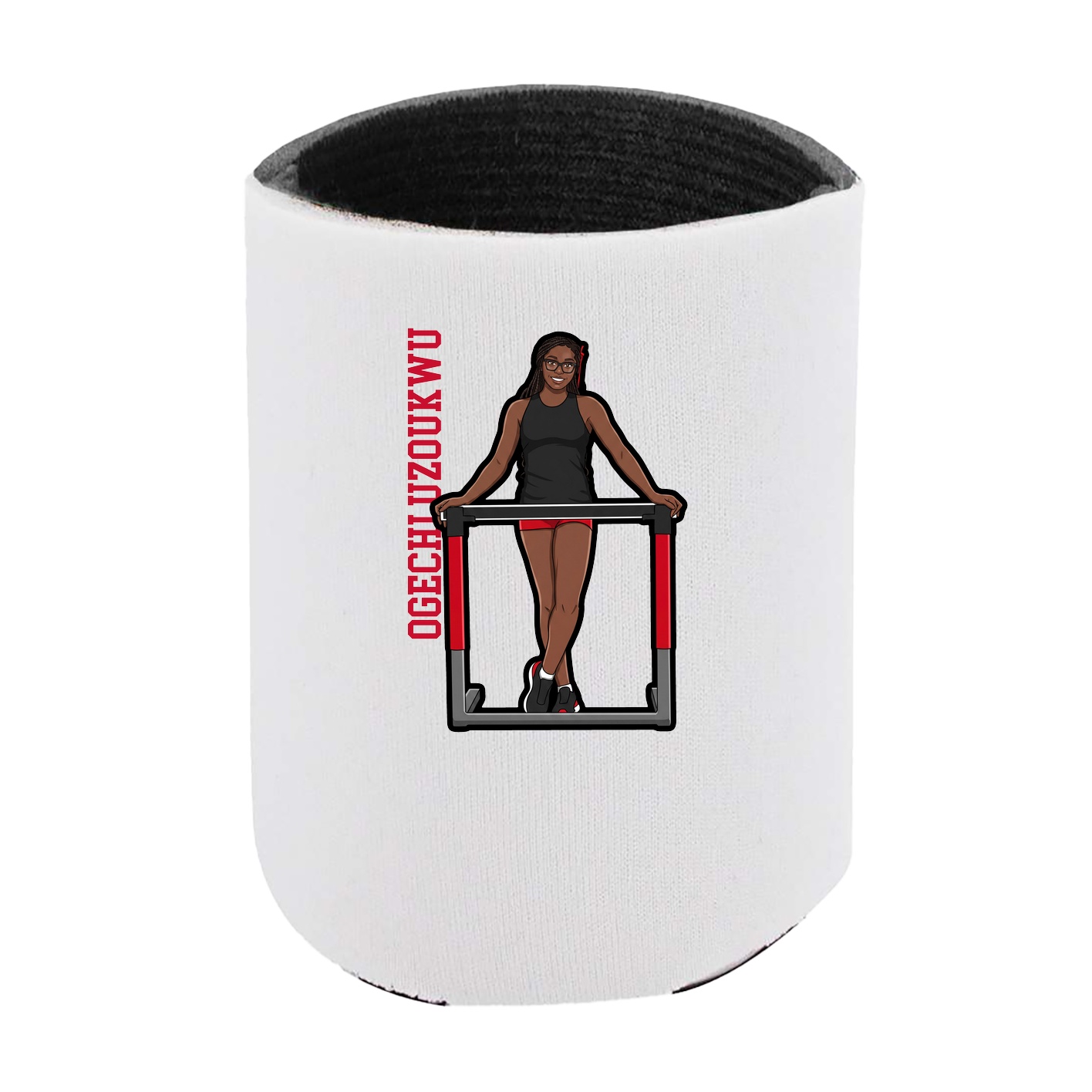 Can Holder — Name Vertical in White