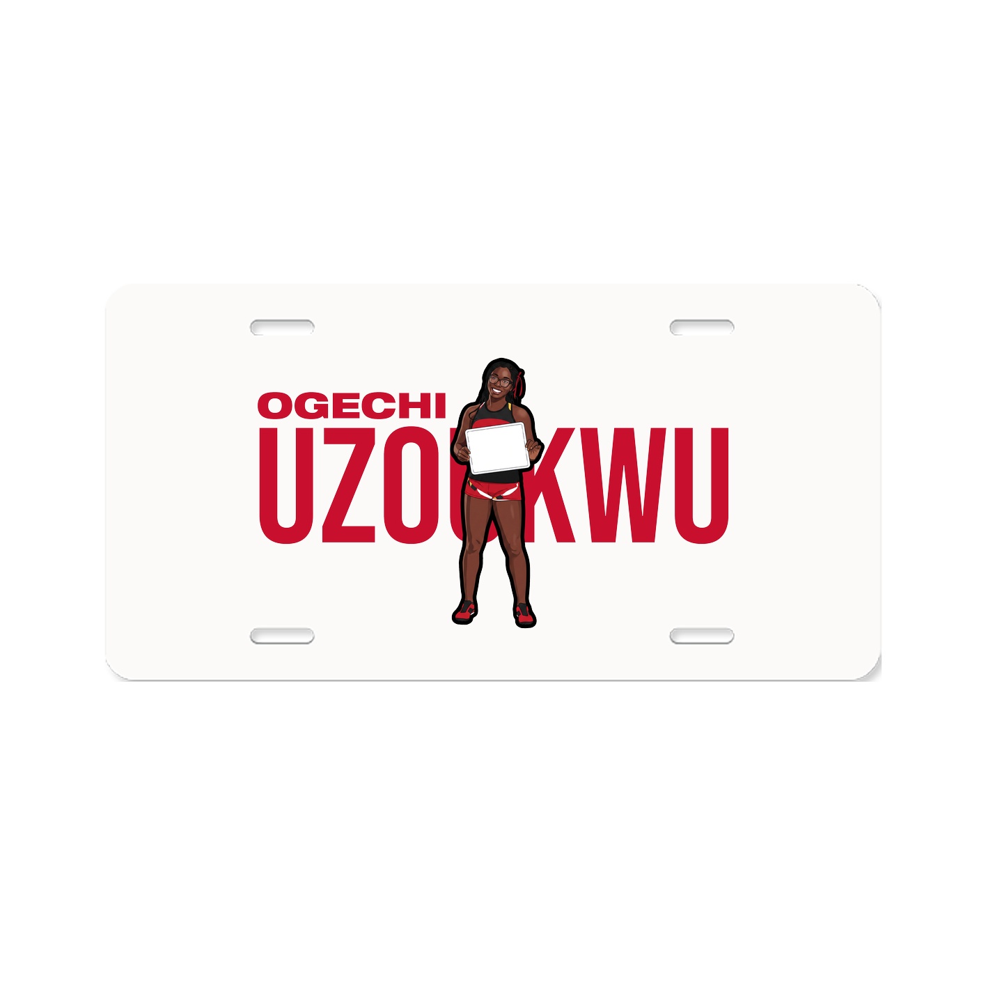 License Plate — Player Name in Classic