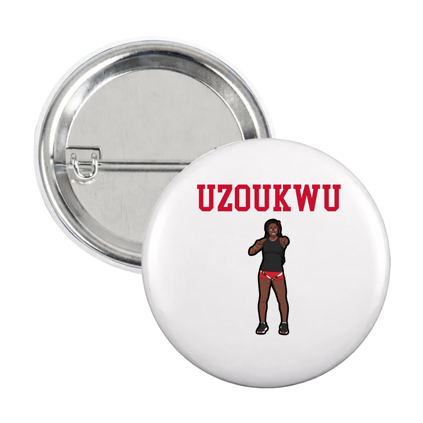 Game Day Button — Shirsey in White