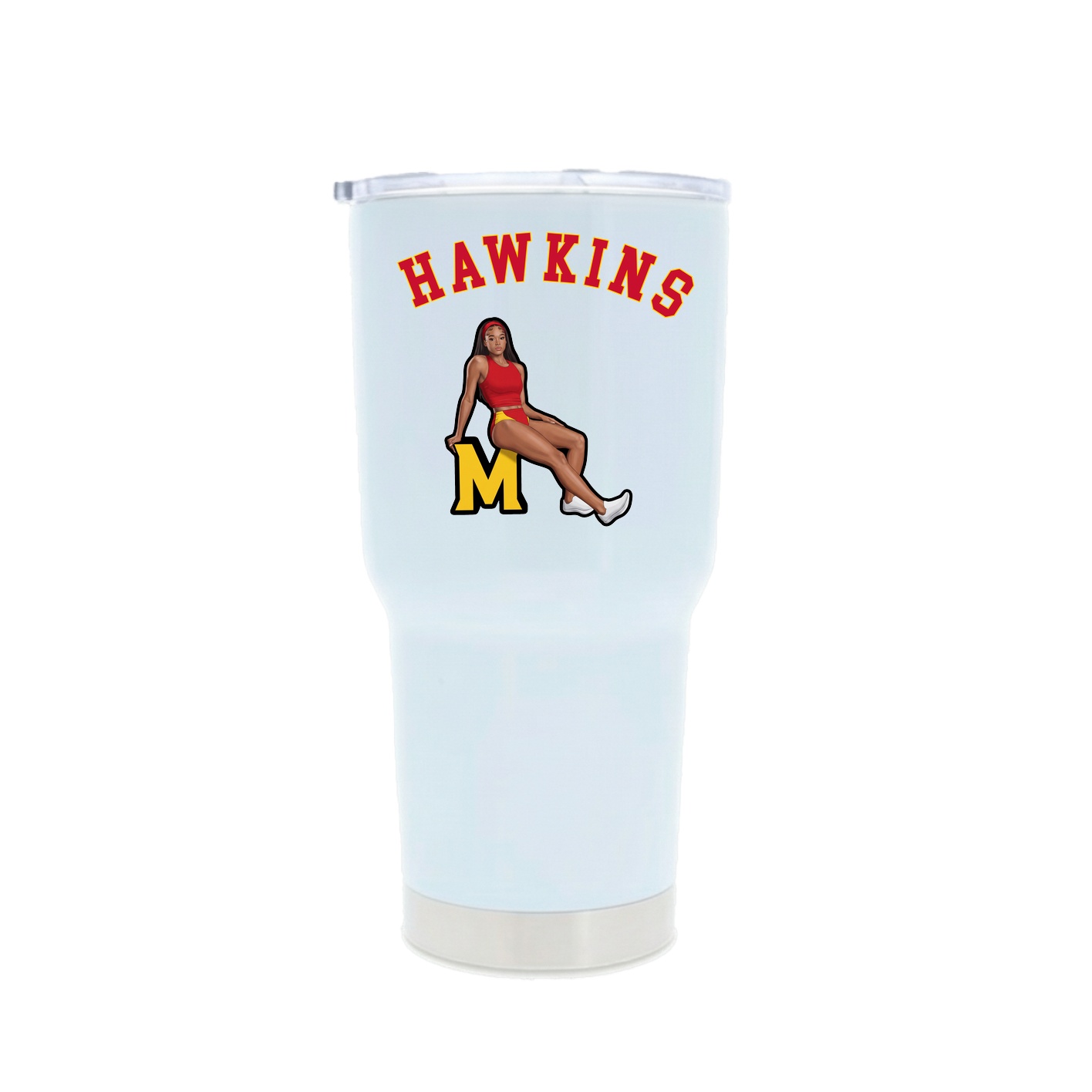 30oz Stainless Steel Tumbler — Shirsey Arch in White