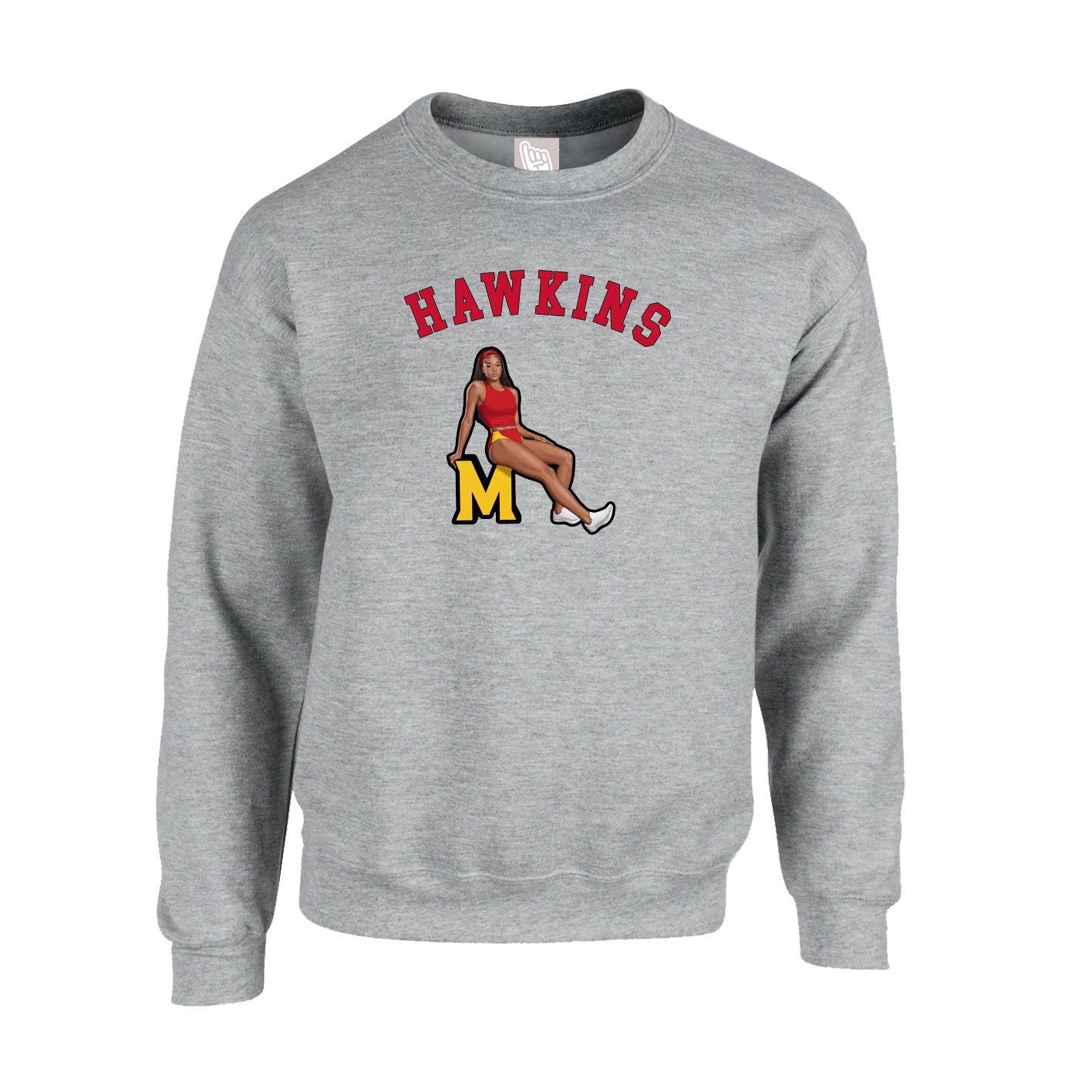 Fleece Crew — Shirsey Arch in Grey
