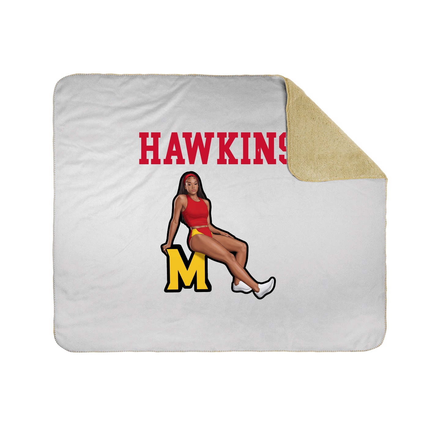 Throw Blanket — Shirsey in White