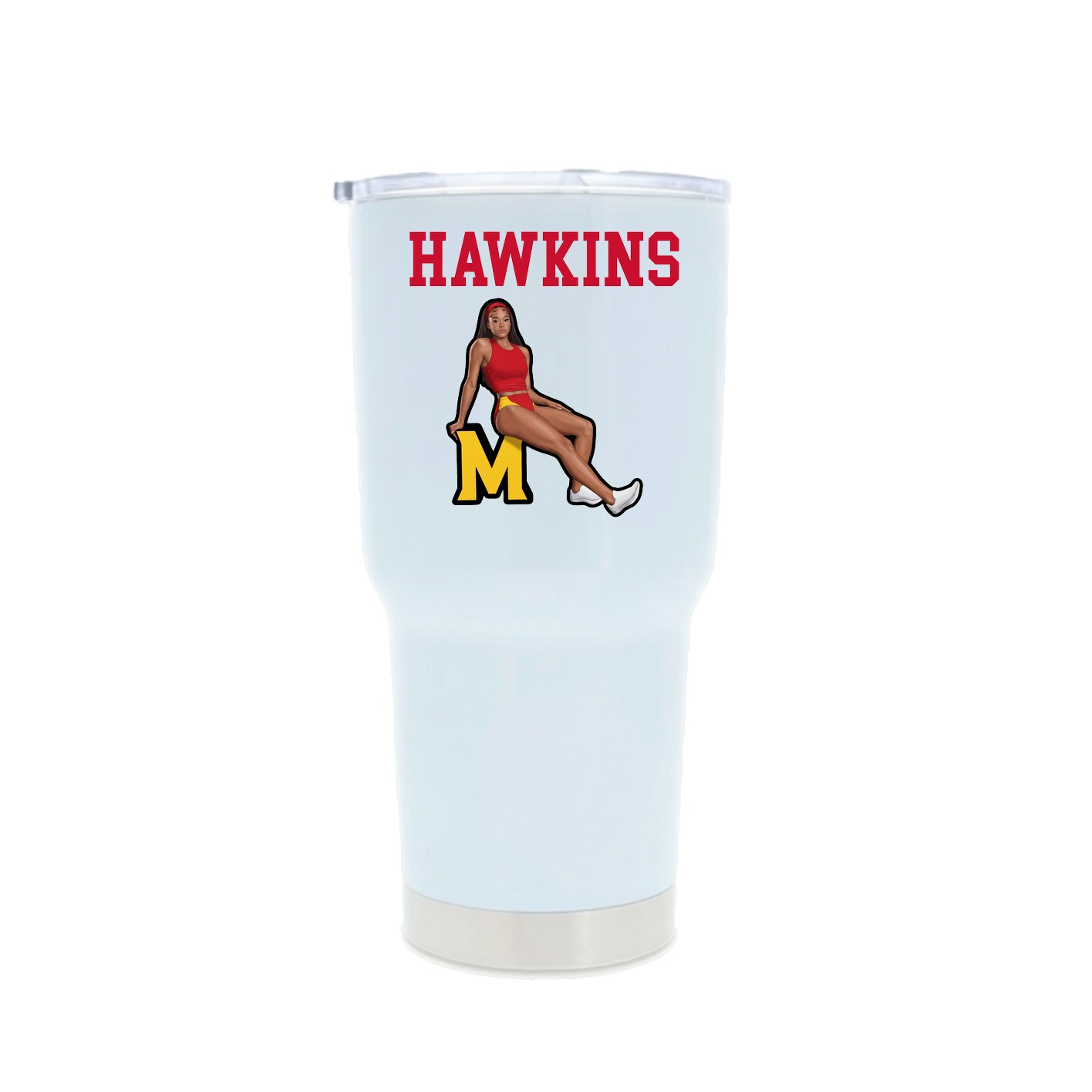 30oz Stainless Steel Tumbler — Shirsey in White
