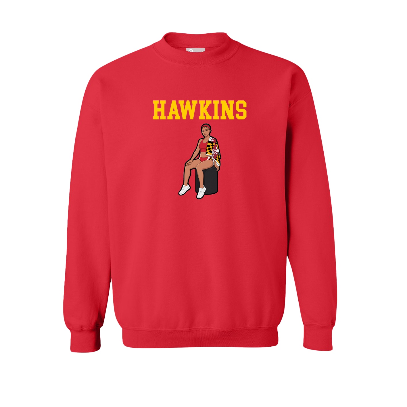 Fleece Crew — Shirsey in Red