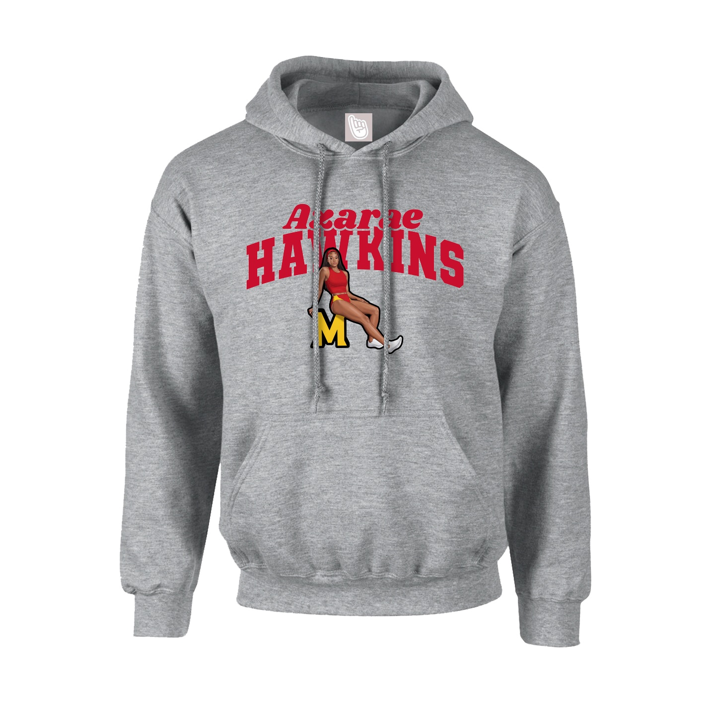 Hoodie — Signature Arch in Grey