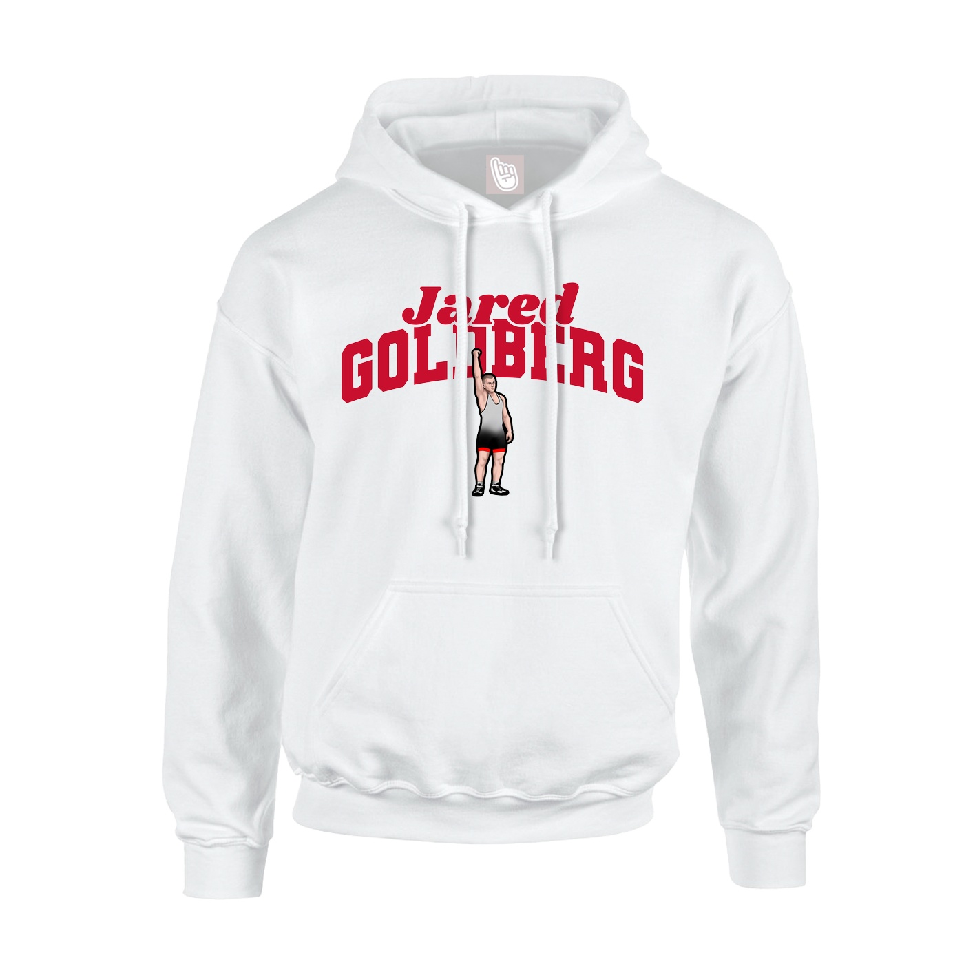 Youth Hoodie — Signature Arch in White