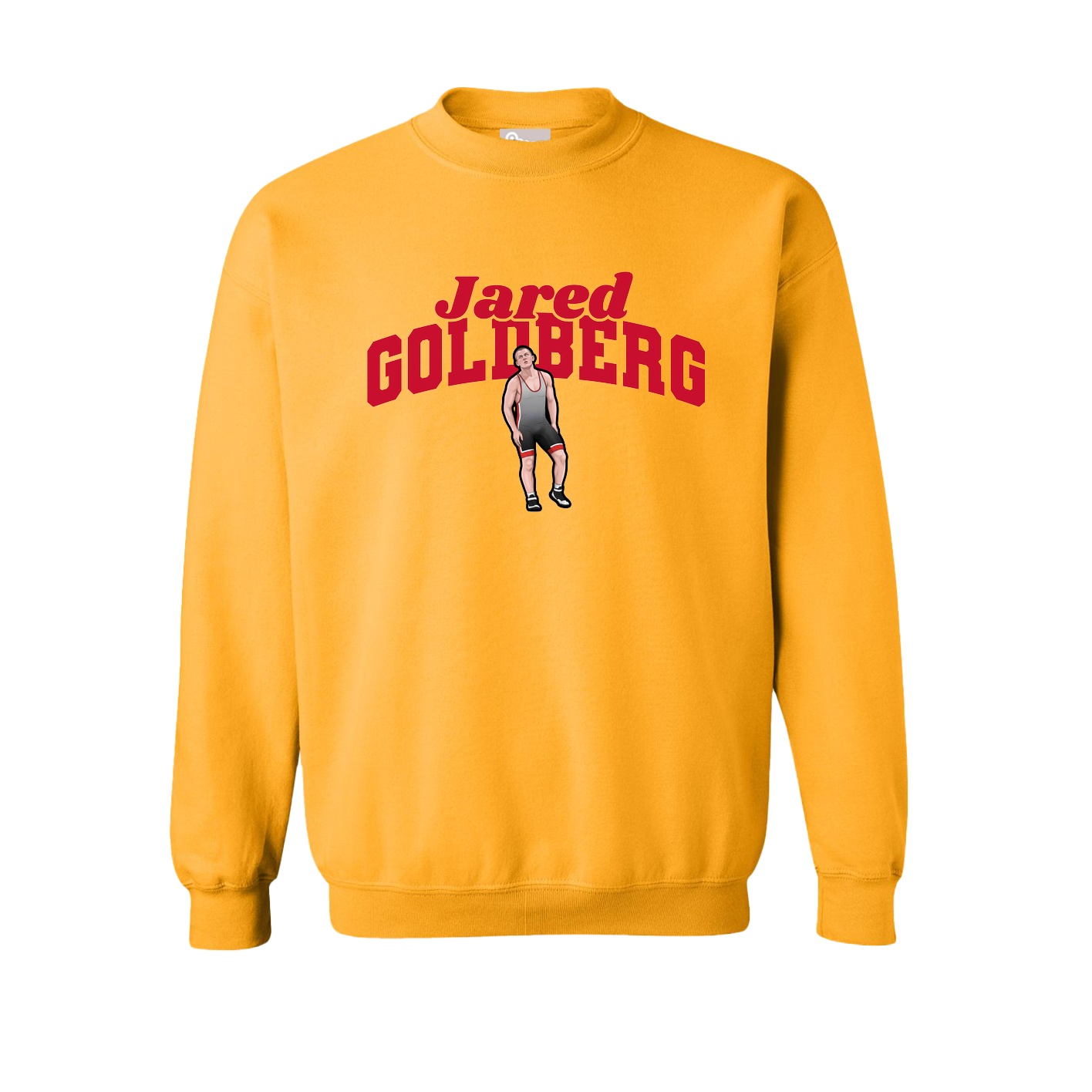 Fleece Crew — Signature Arch in Gold