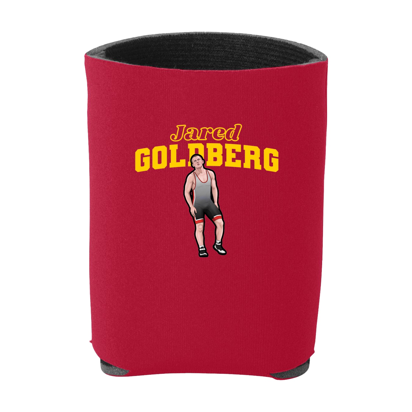 Can Holder — Name Arch in Red
