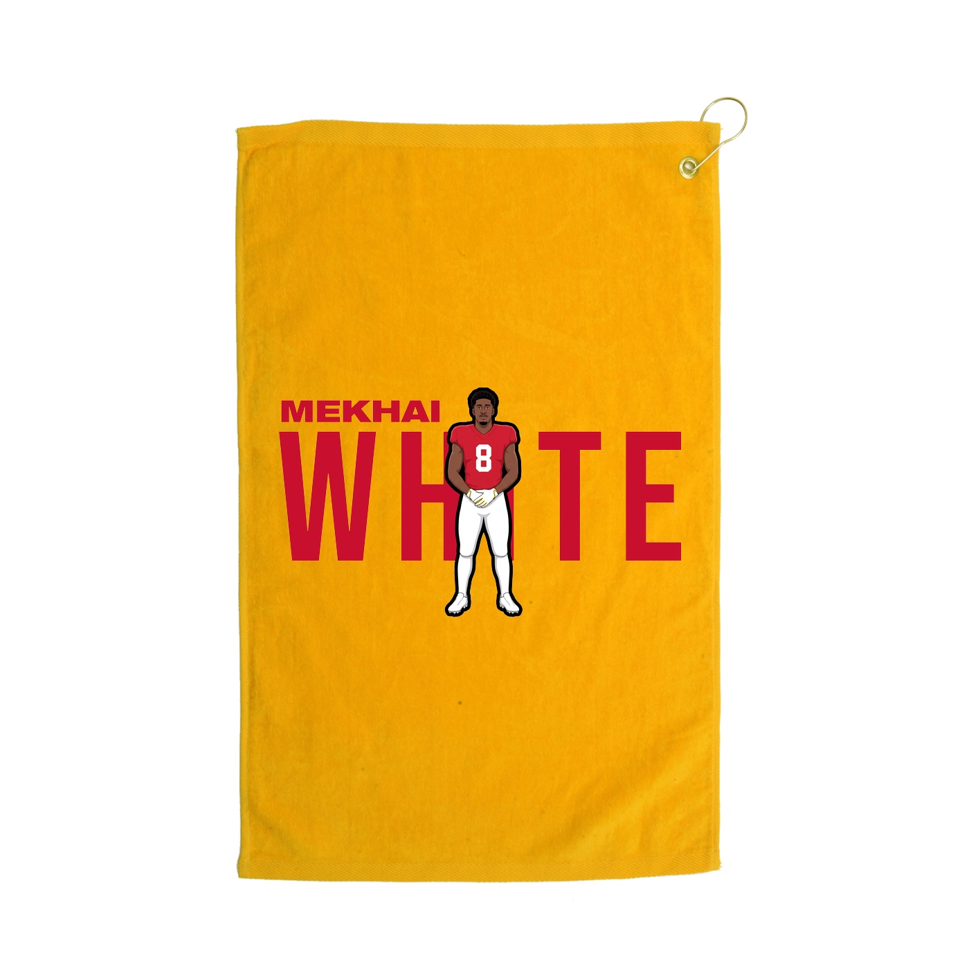 Golf Towel — Player Name in Gold