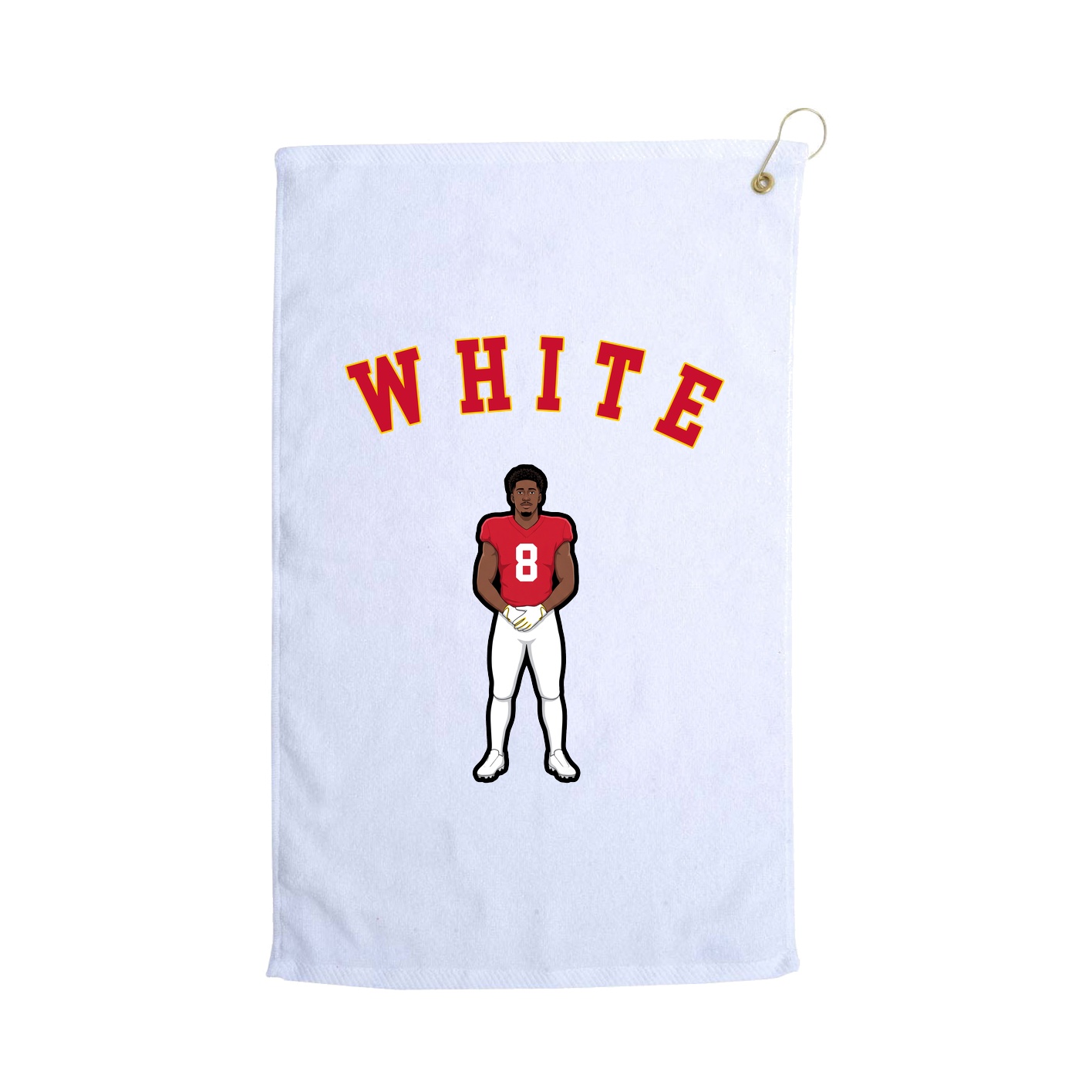 Golf Towel — Shirsey Arch in White