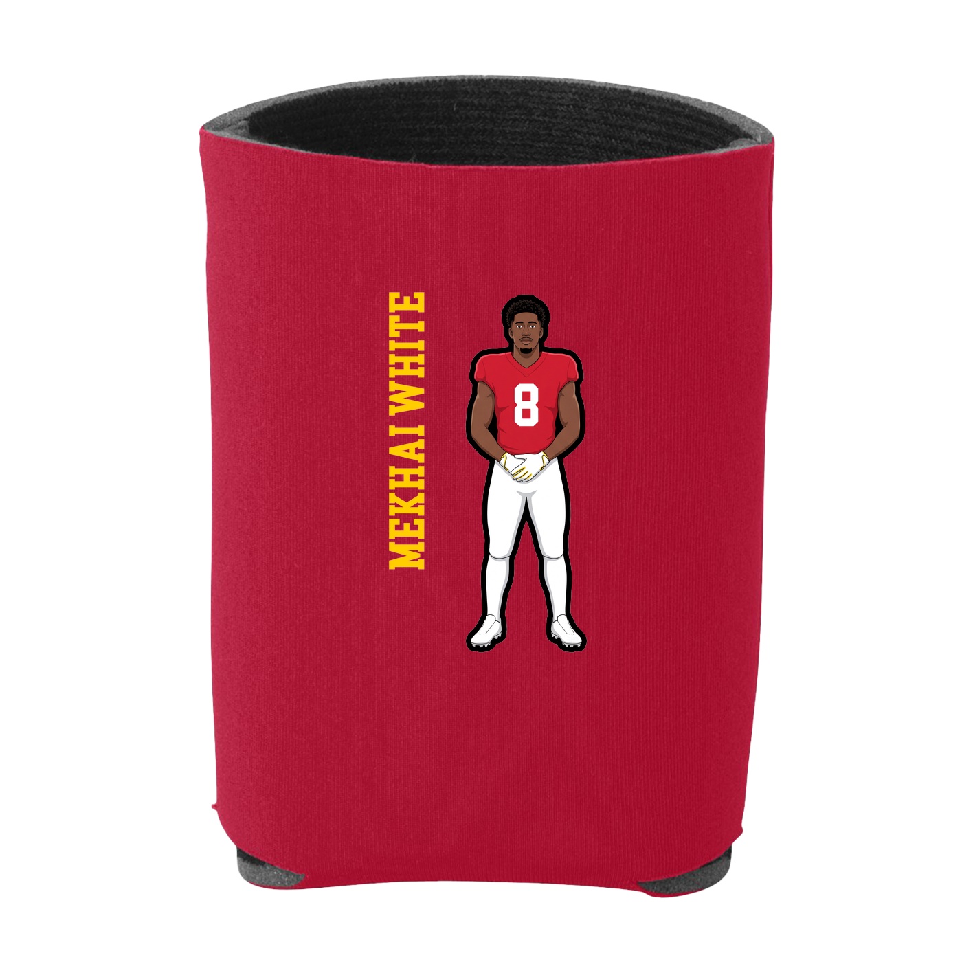 Can Holder — Name Vertical in Red