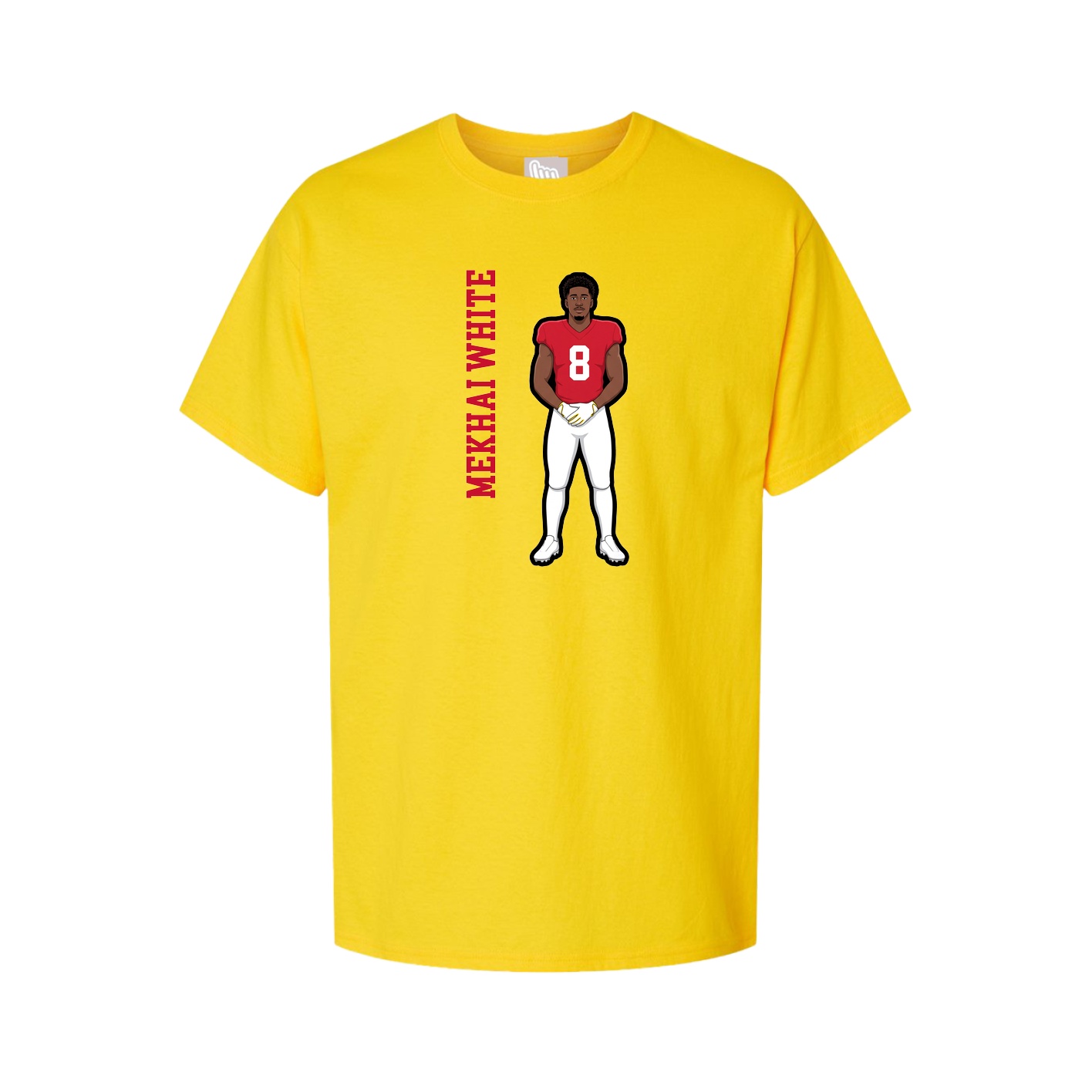 Tee — Name Vertical in Gold