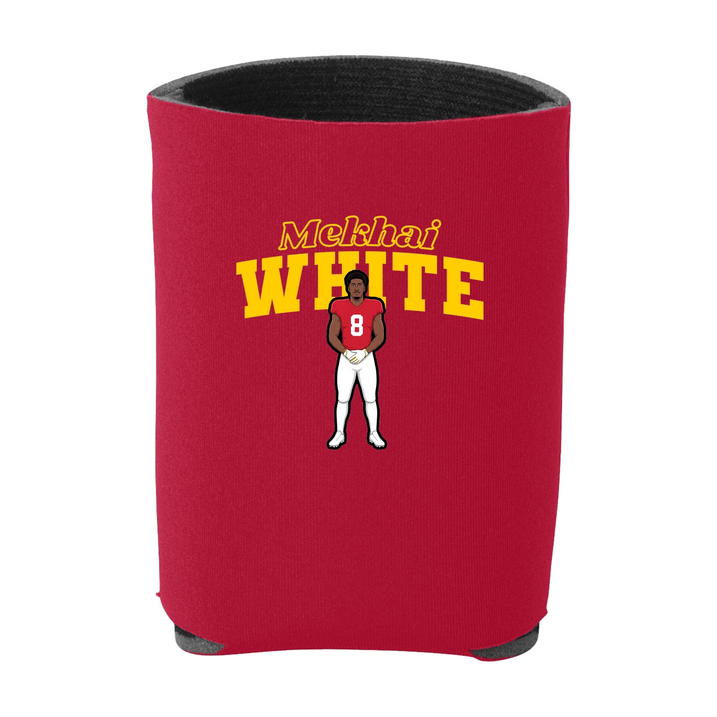 Can Holder — Name Arch in Red