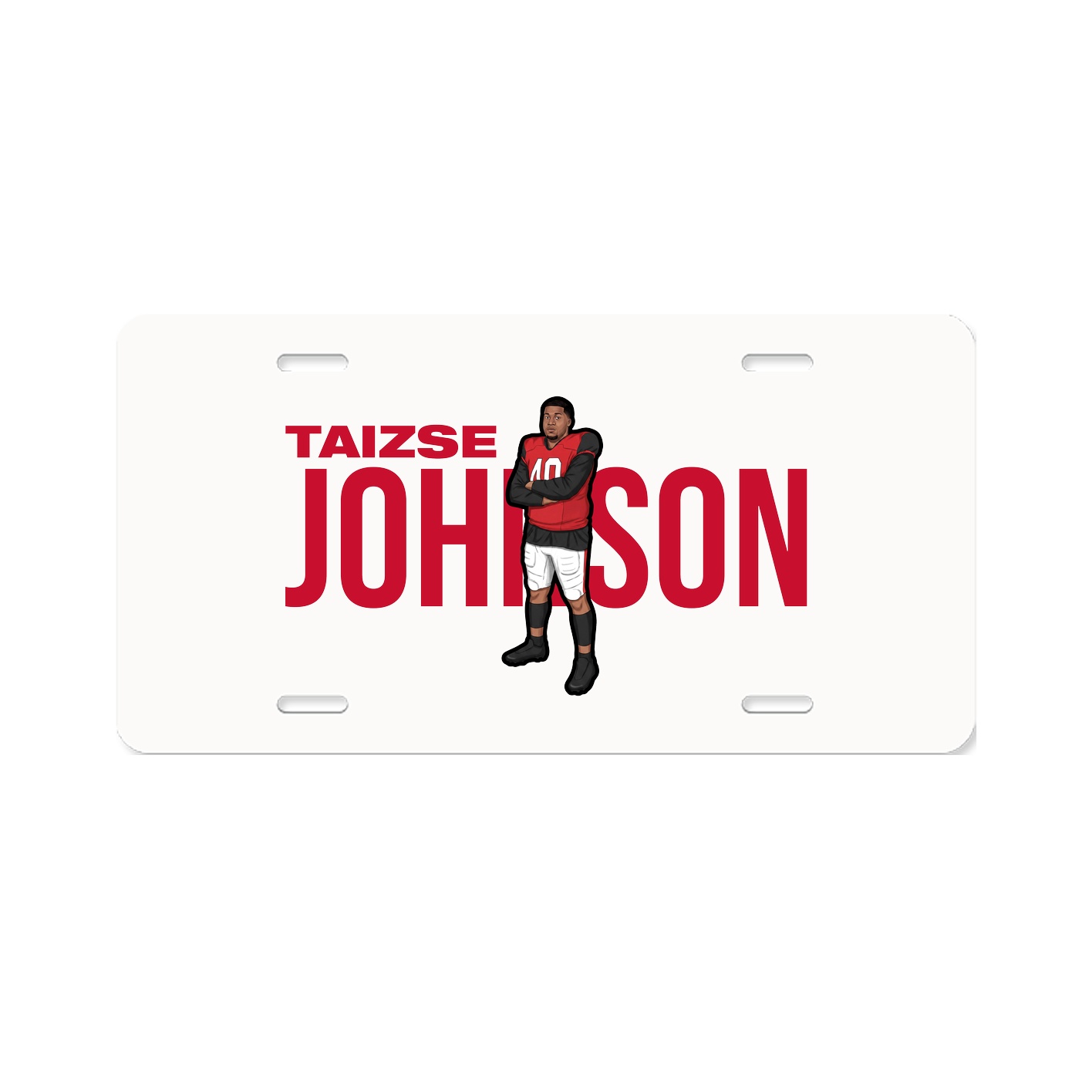 License Plate — Player Name in Classic