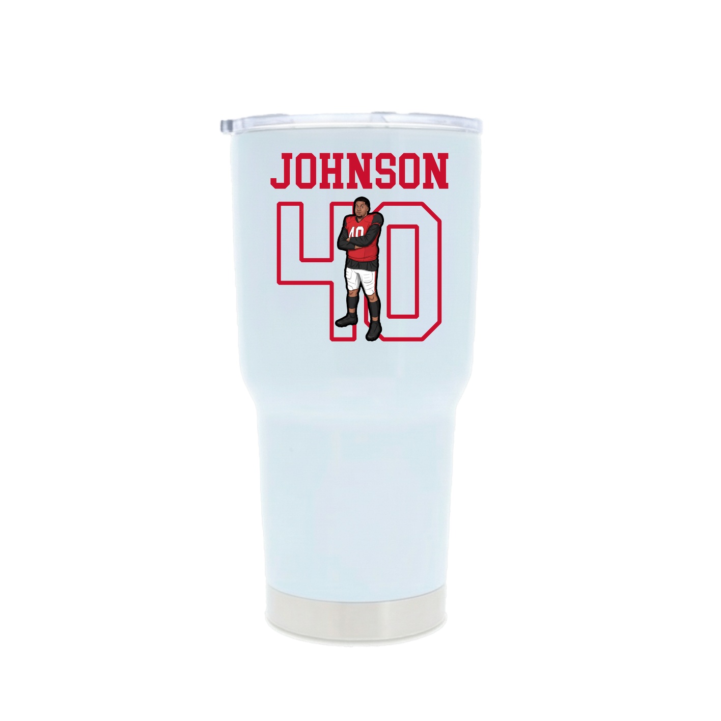 30oz Stainless Steel Tumbler — Shirsey in White