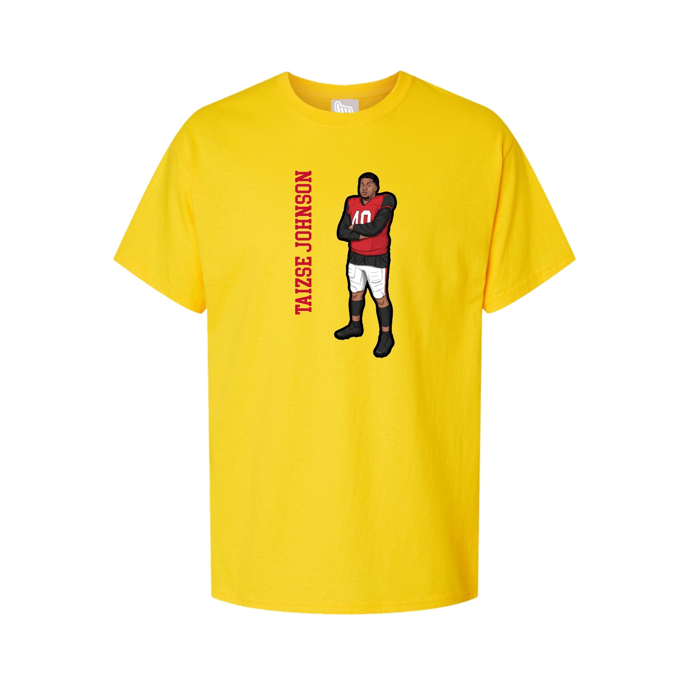 Tee — Name Vertical in Gold