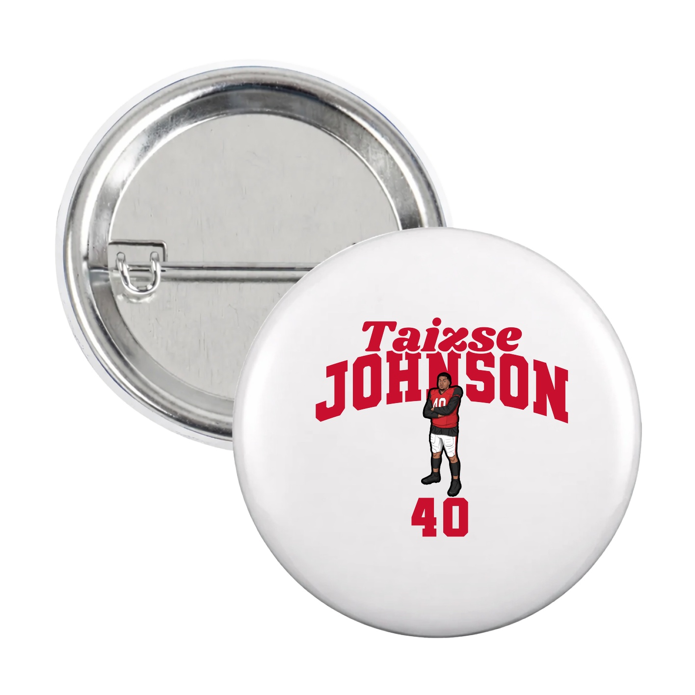 Game Day Button — Signature Arch in White