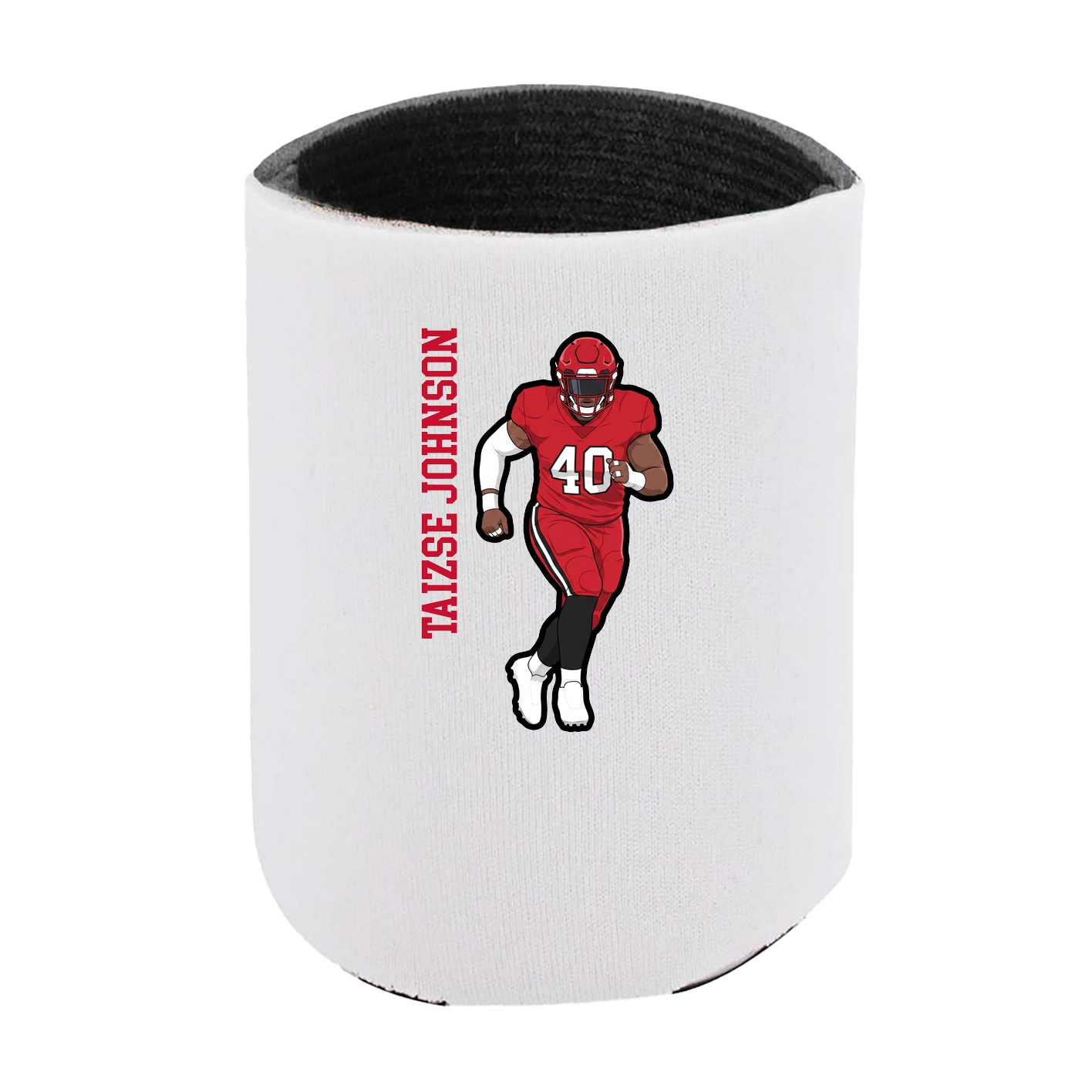 Can Holder — Name Vertical in White