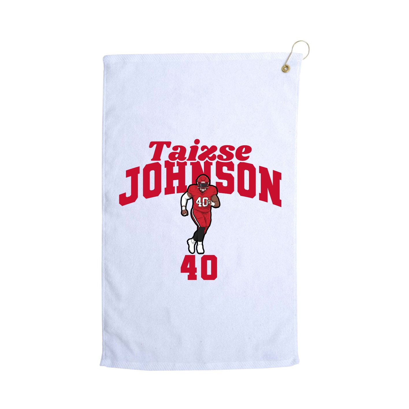 Golf Towel — Signature Arch in White