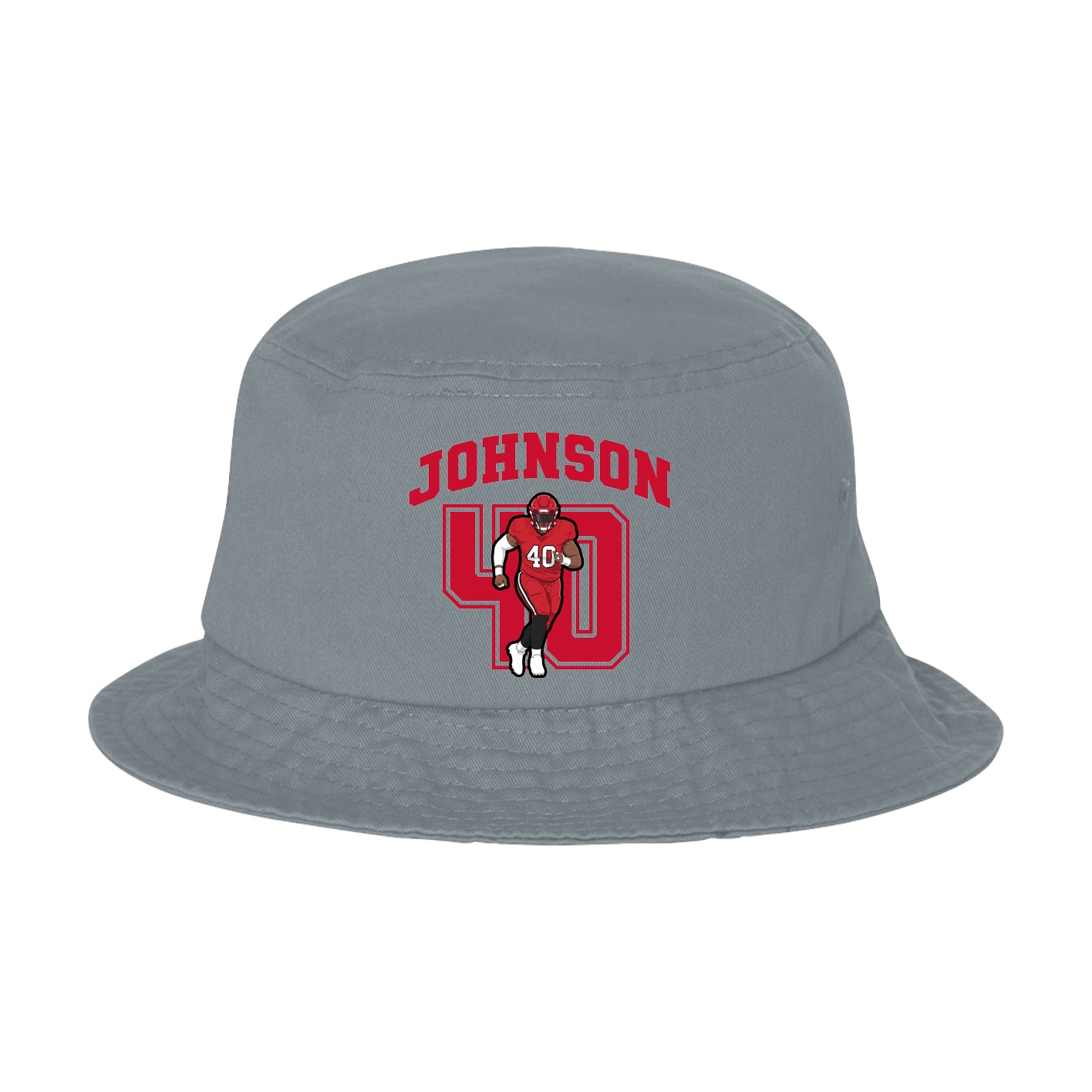 Bucket Cap — Number in Grey
