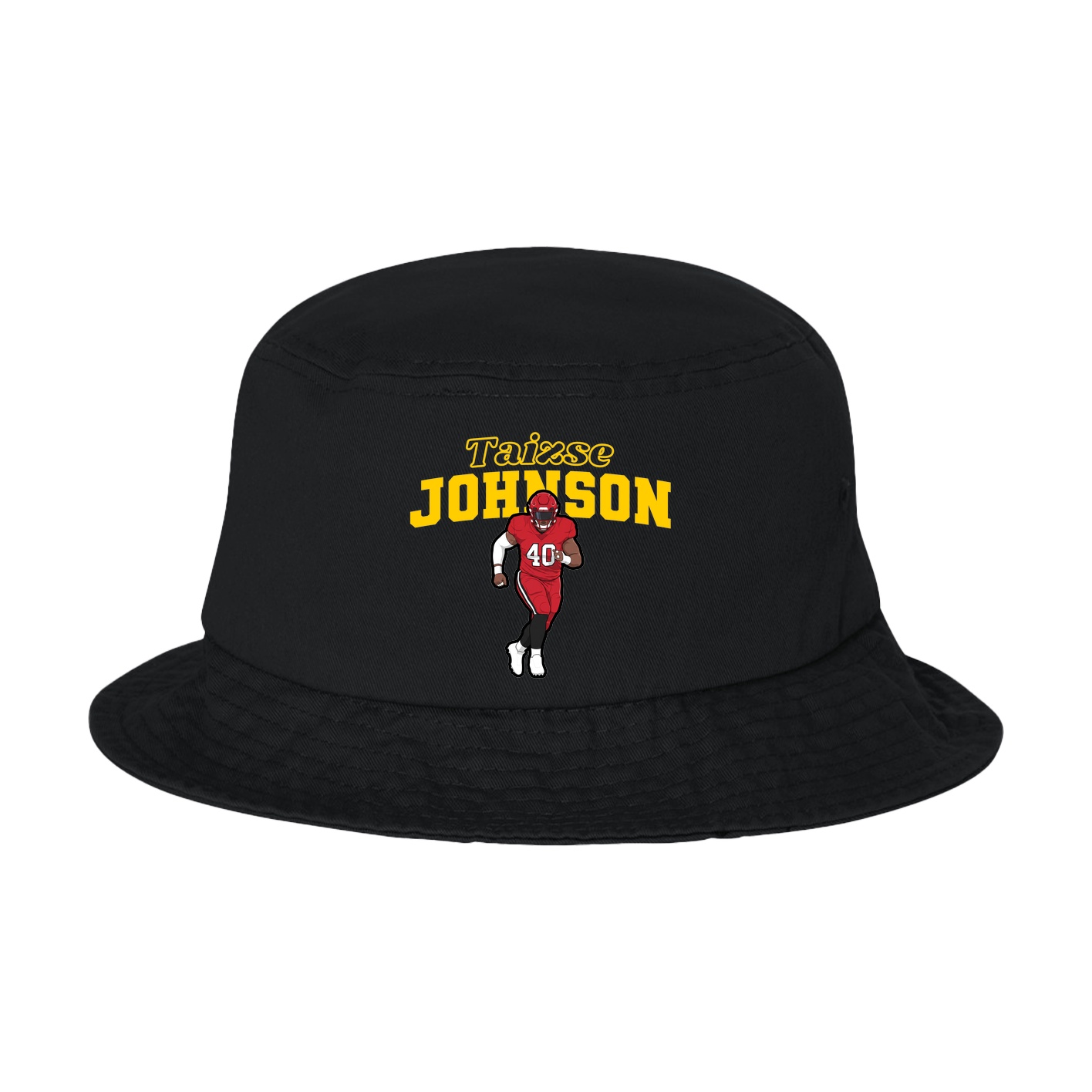 Bucket Cap — Name Arch in Black