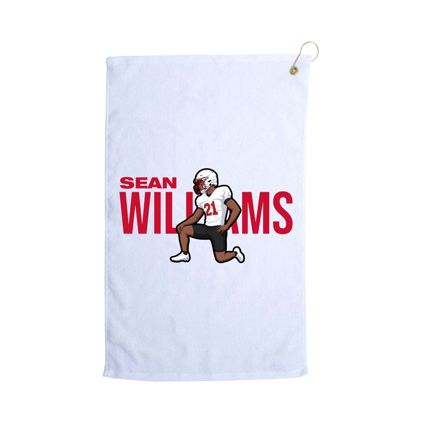 Golf Towel — Player Name in White