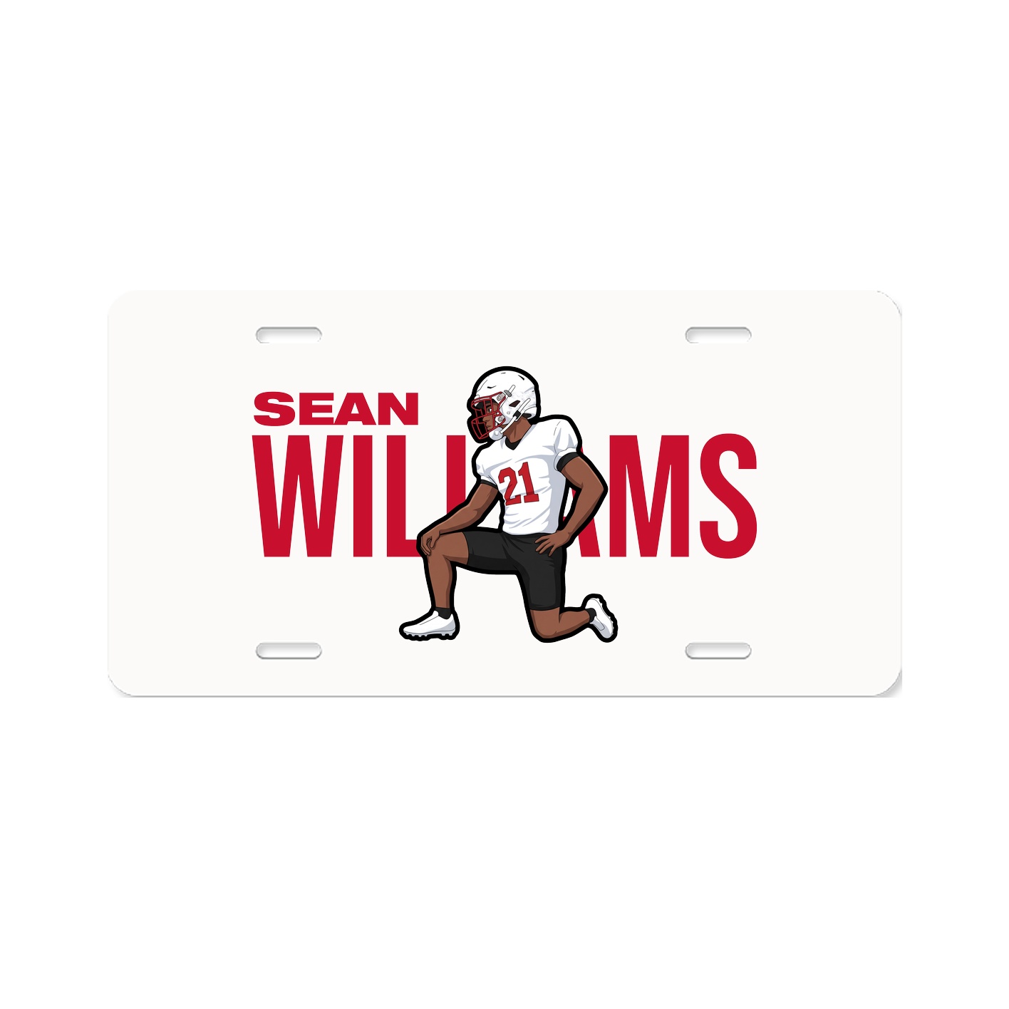 License Plate — Player Name in Classic
