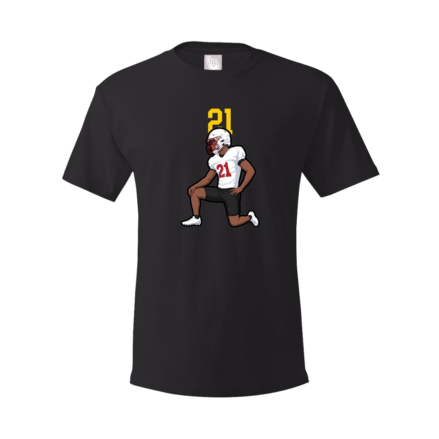 Youth Tee — Number Top in Black