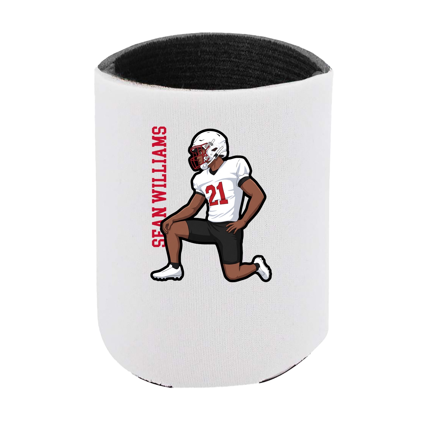 Can Holder — Name Vertical in White