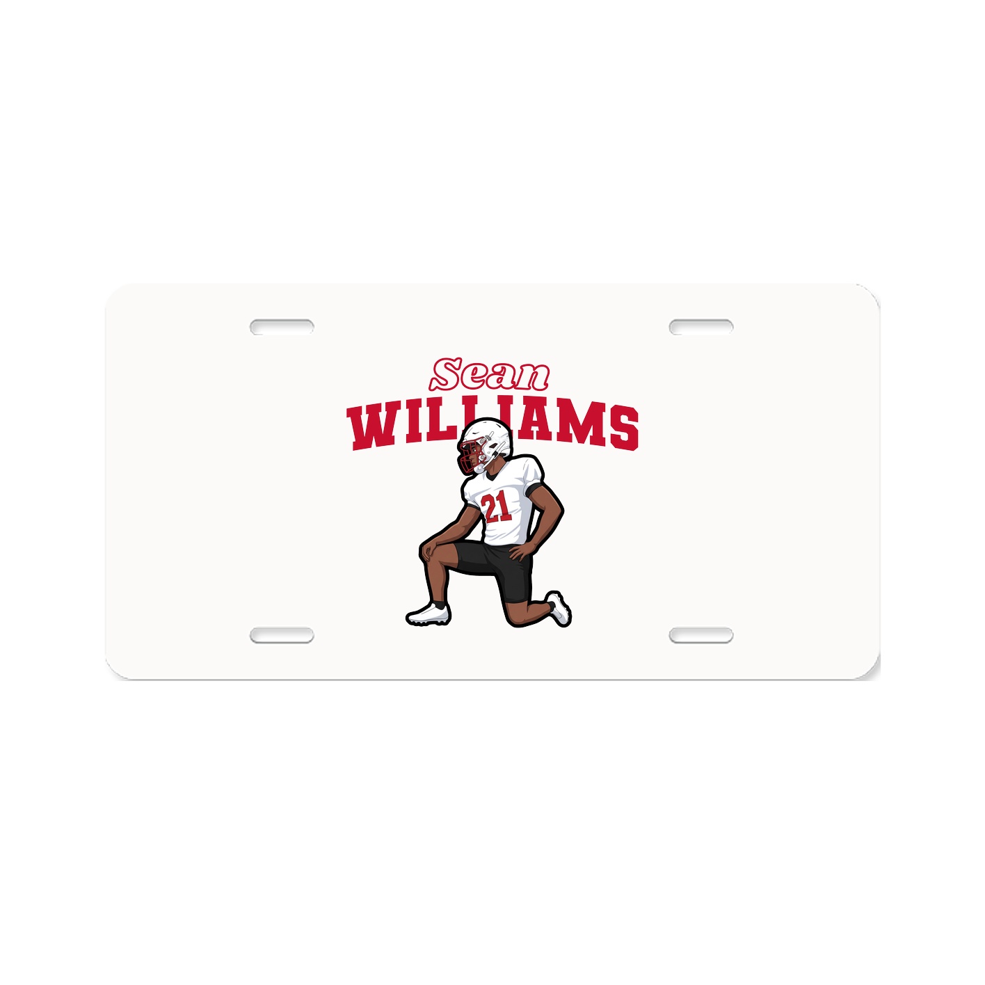License Plate — Name Arch in Classic