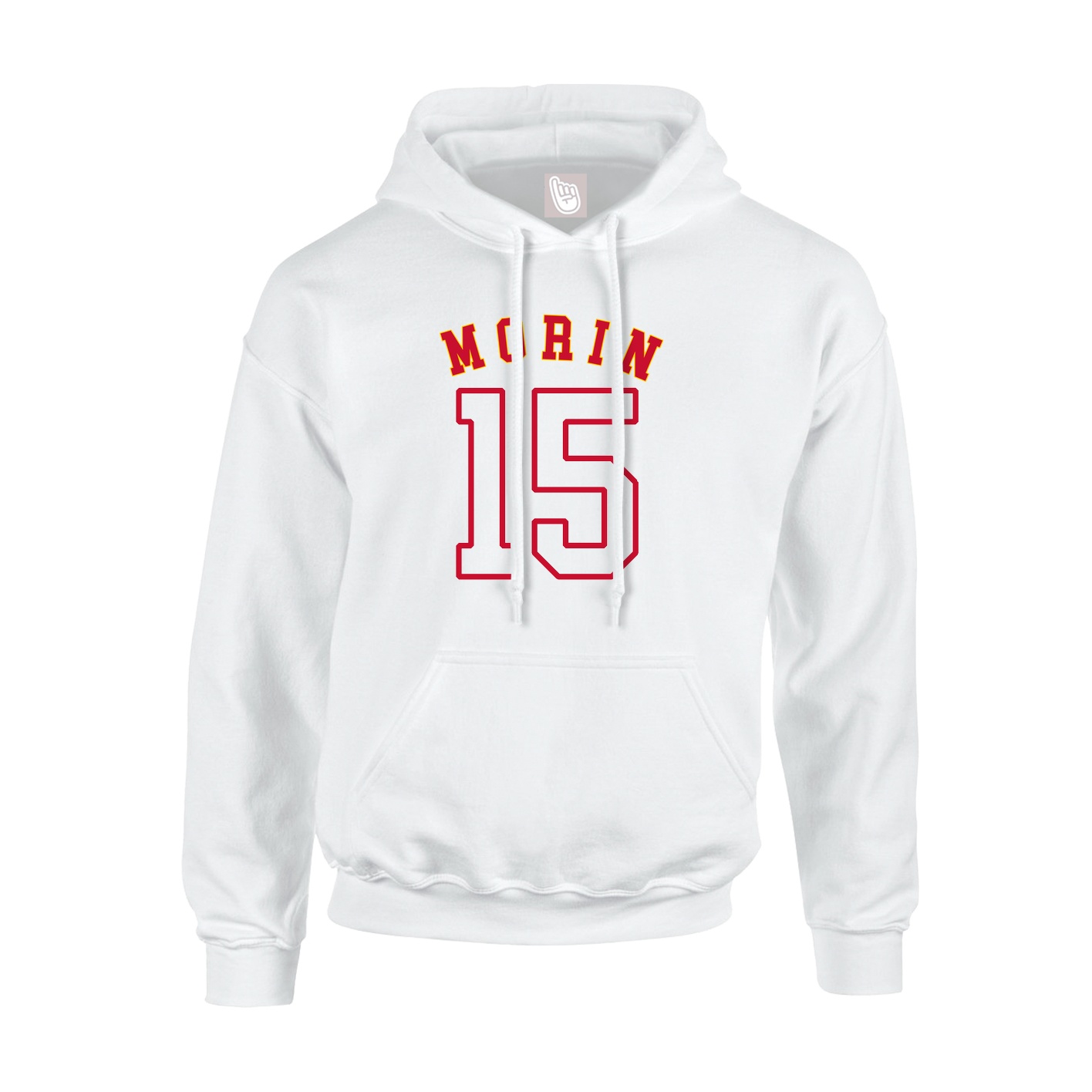 Youth Hoodie — Shirsey Arch in White