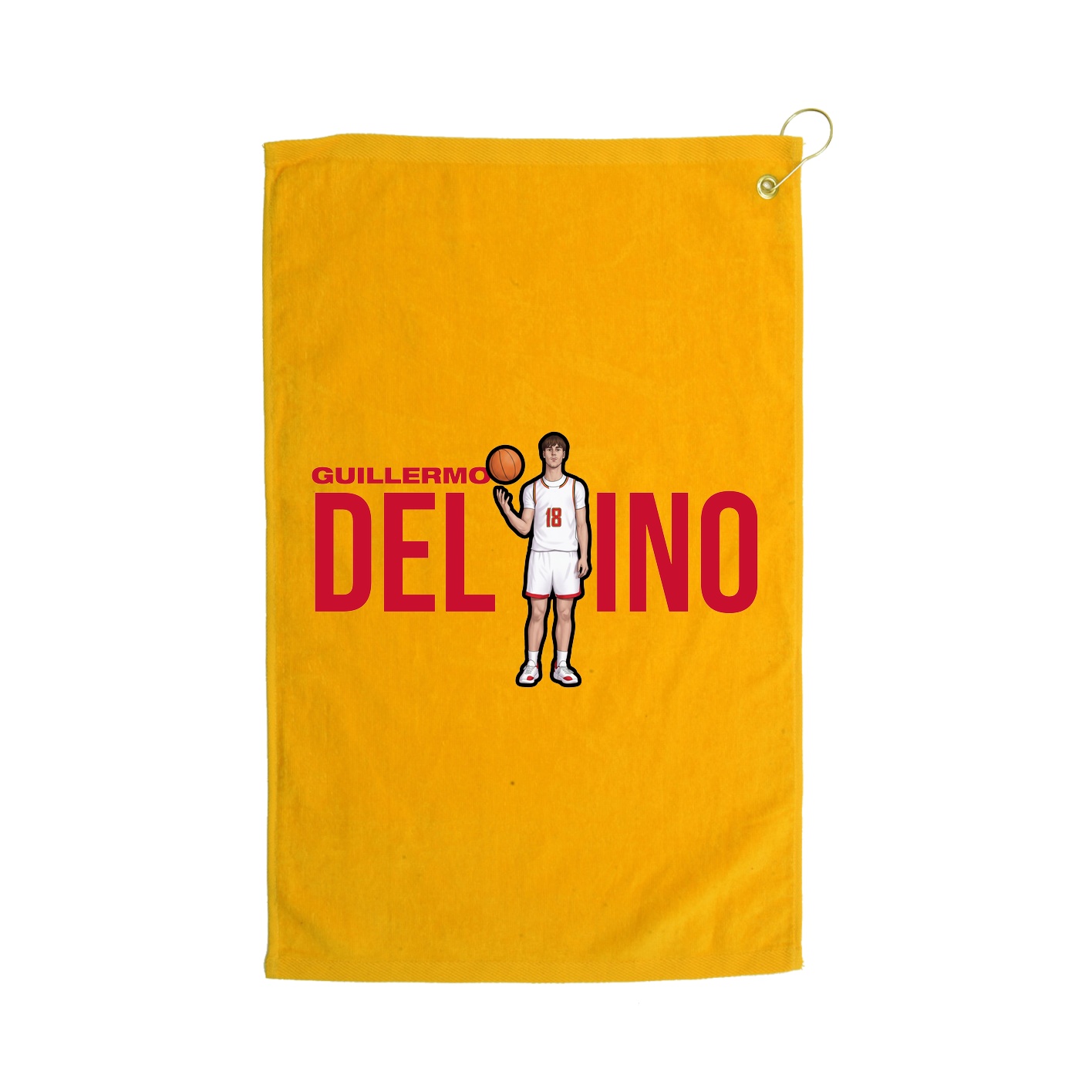 Golf Towel — Player Name in Gold