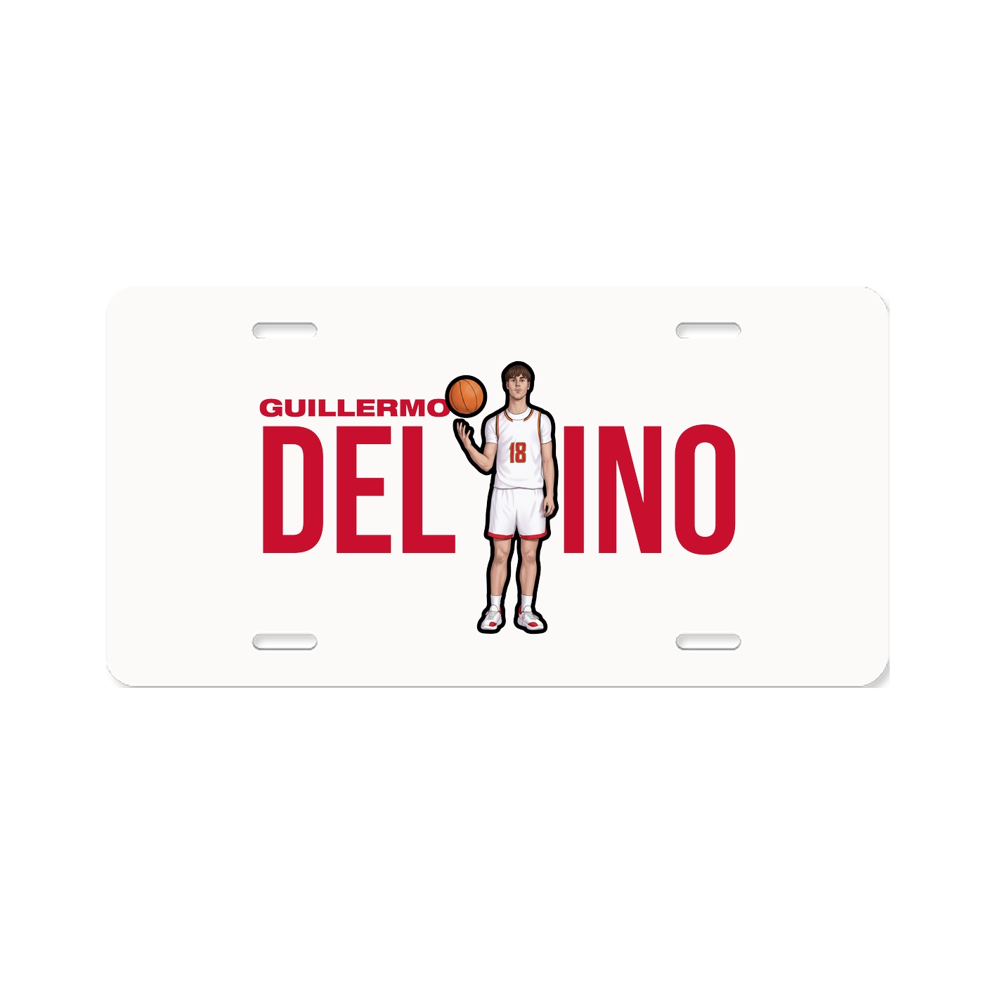 License Plate — Player Name in Classic