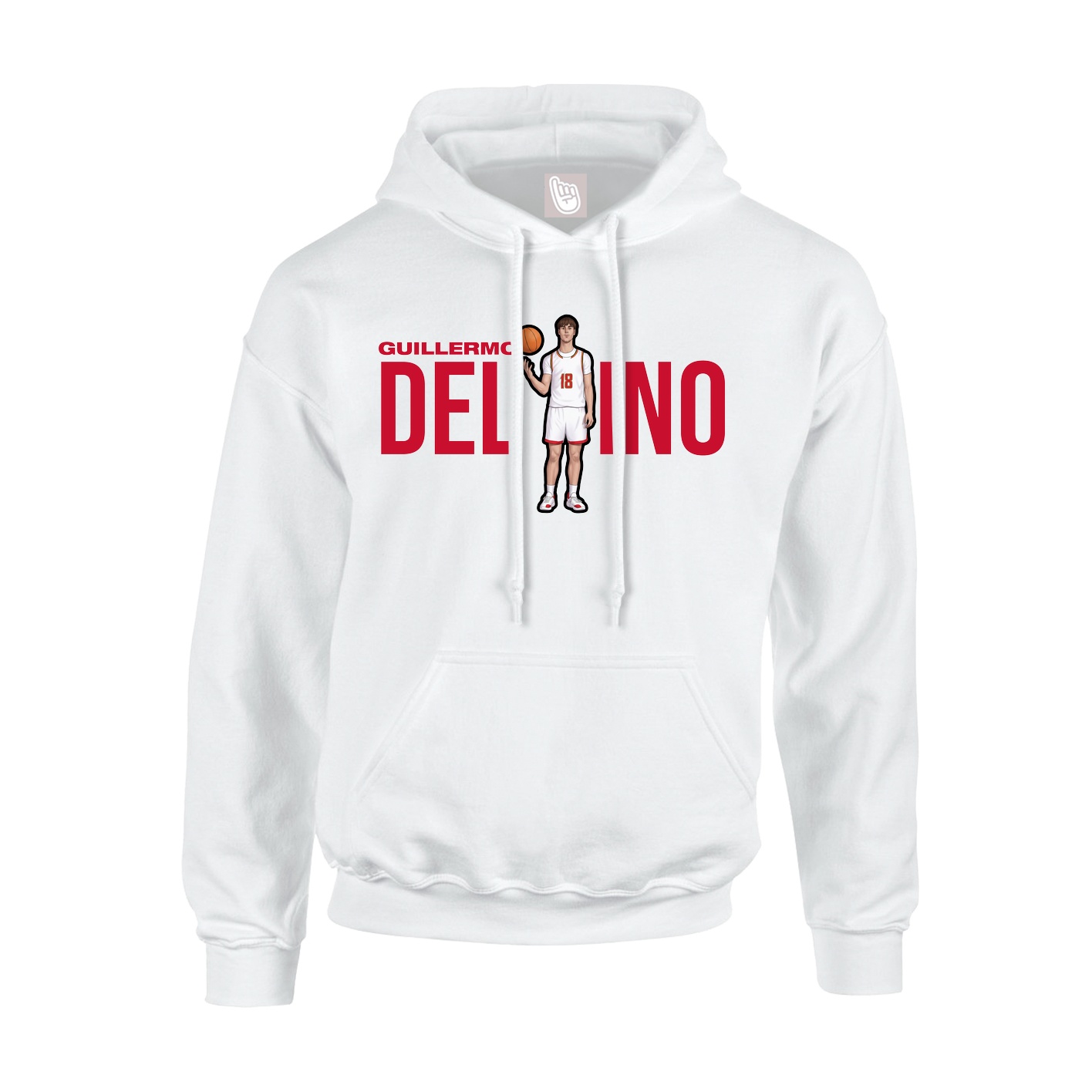 Hoodie — Player Name in White