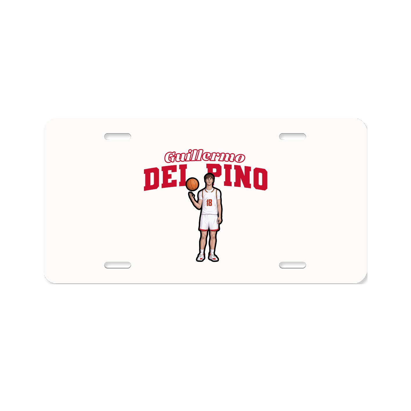 License Plate — Name Arch in Classic