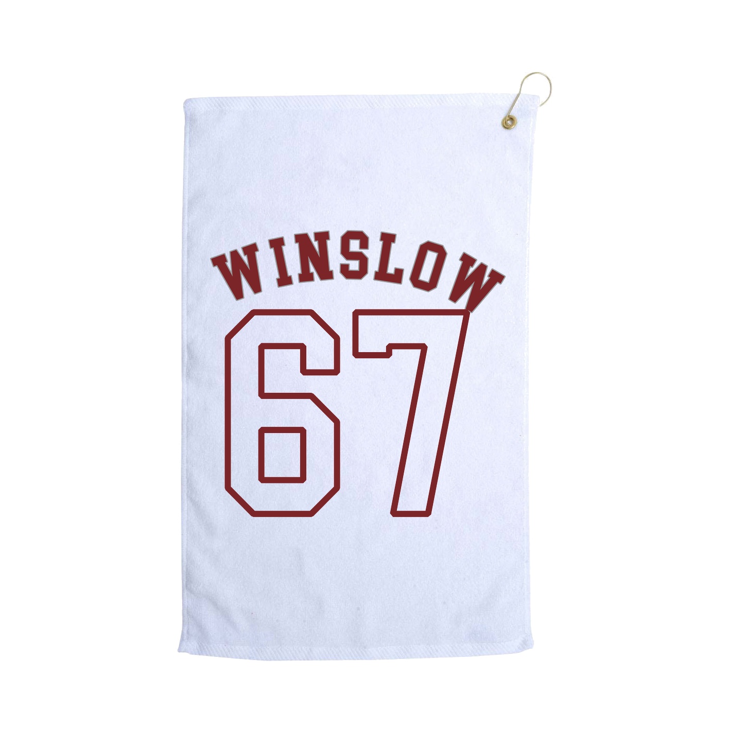 Golf Towel — Shirsey Arch in White