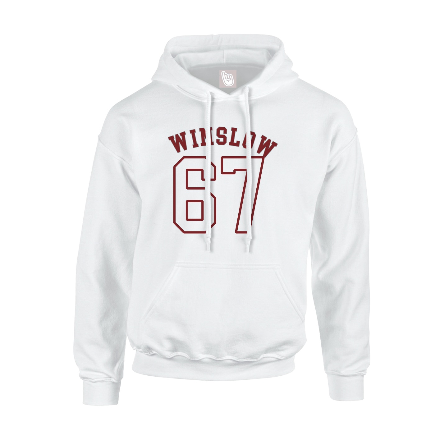 Youth Hoodie — Shirsey Arch in White