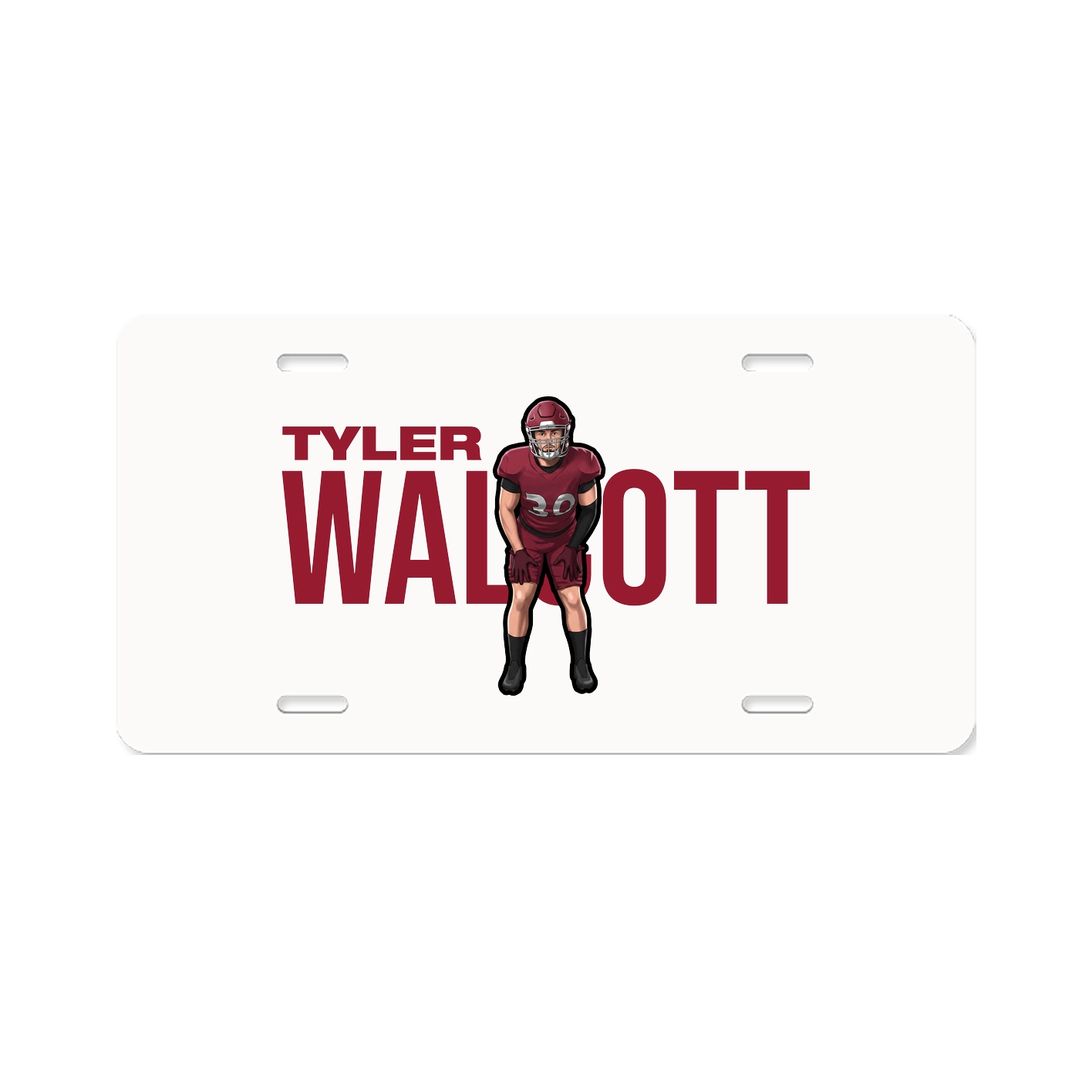 License Plate — Player Name in Classic