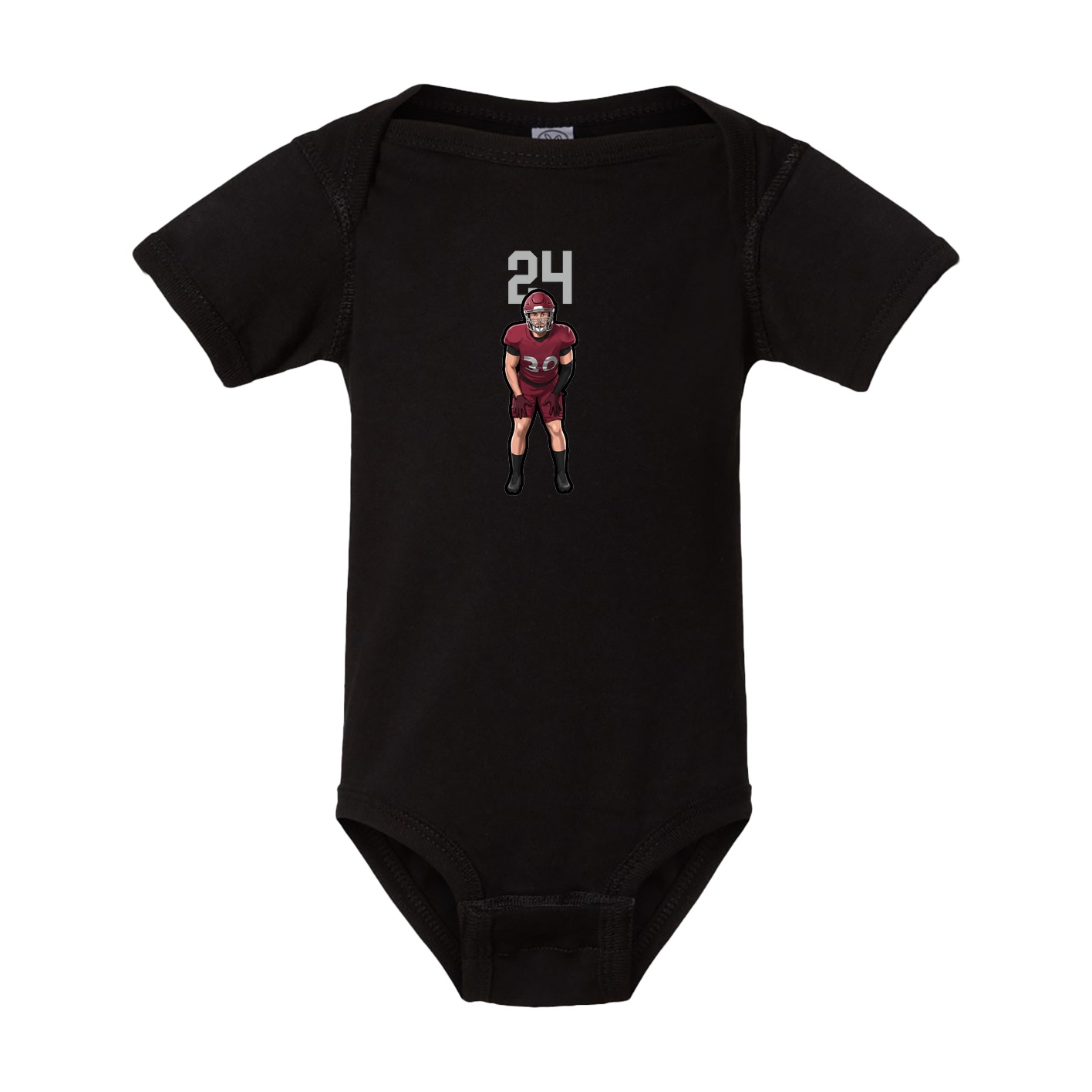 Baby Onesie — Number Top in Black