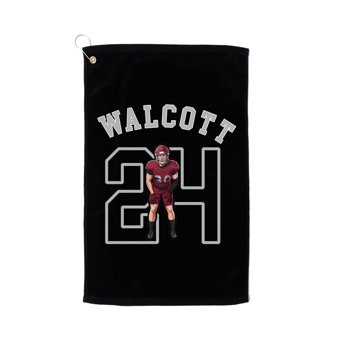 Golf Towel — Shirsey Arch in Black