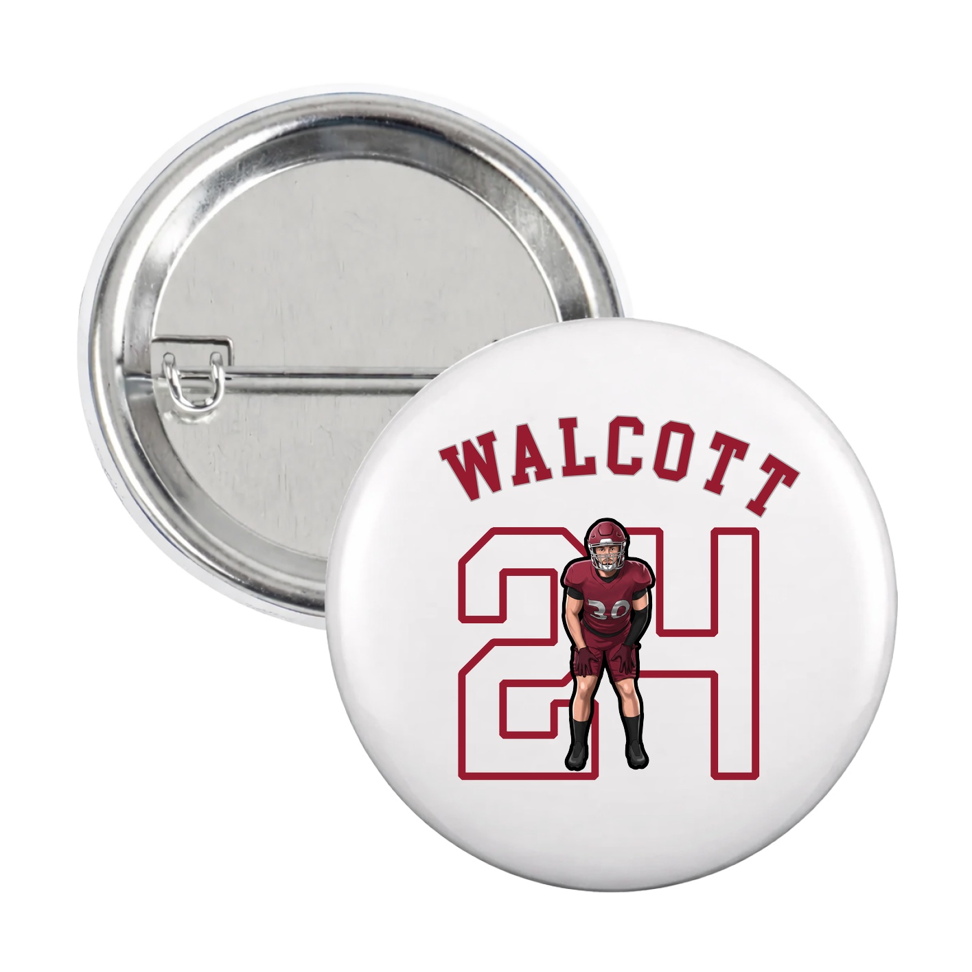 Game Day Button — Shirsey Arch in White