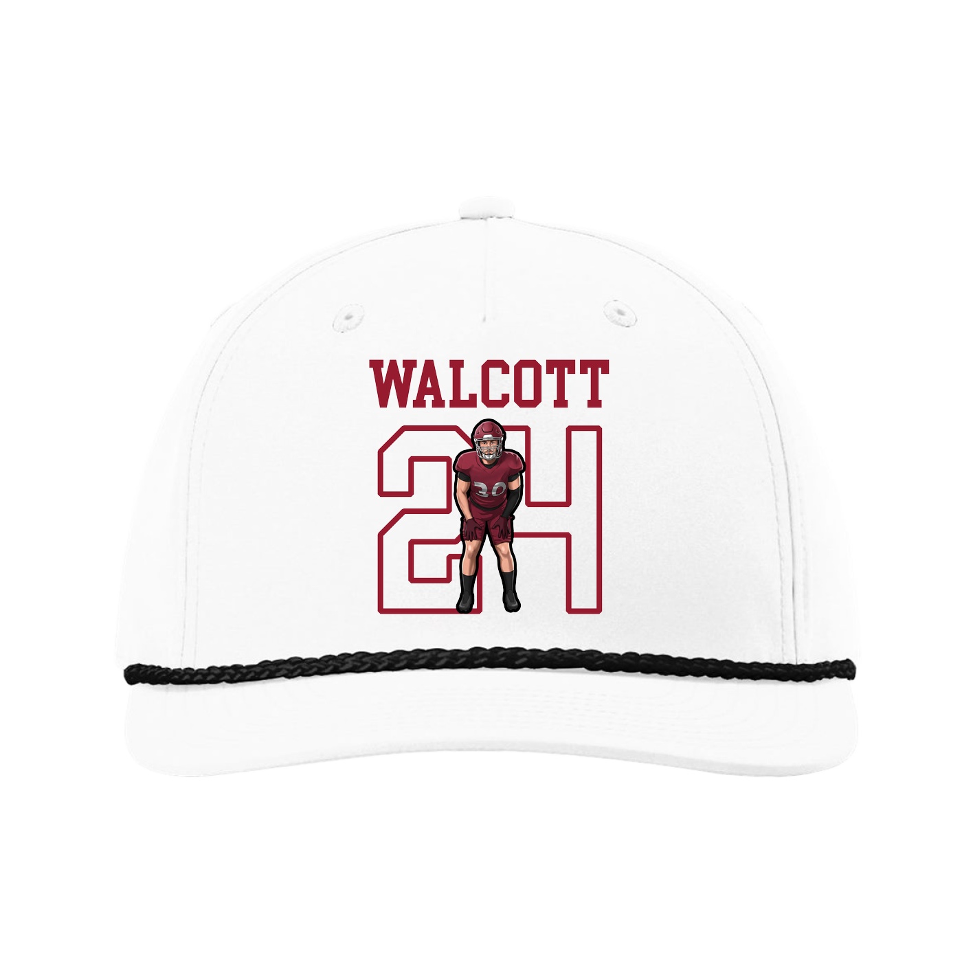 Five-Panel Classic Rope Cap — Shirsey in White
