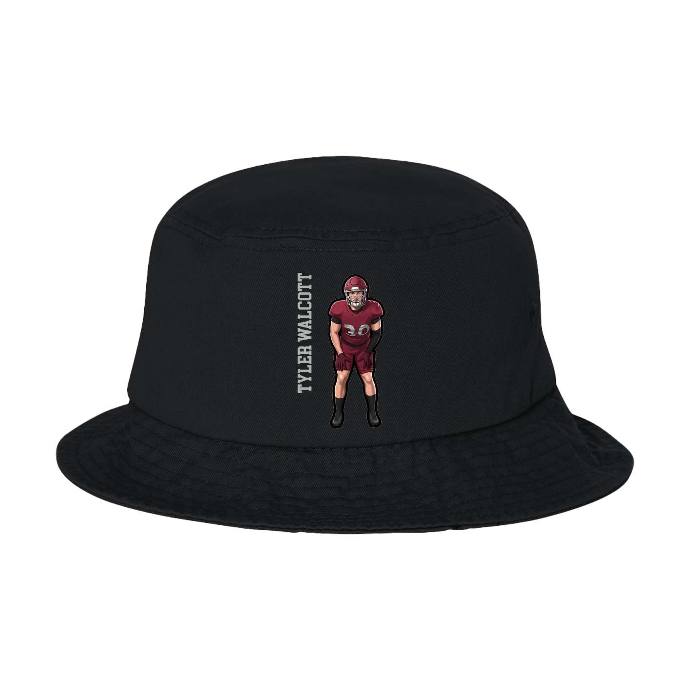 Bucket Cap — Name Vertical in Black