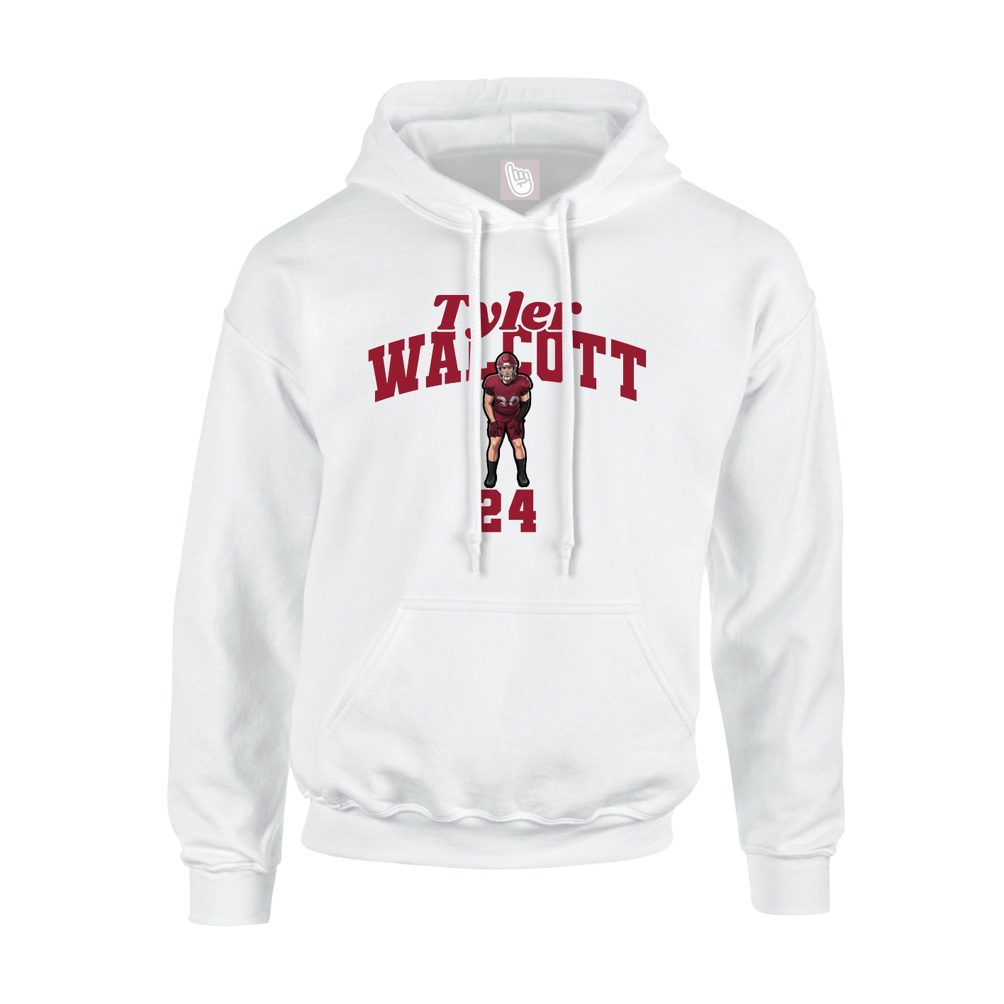 Hoodie — Signature Arch in White