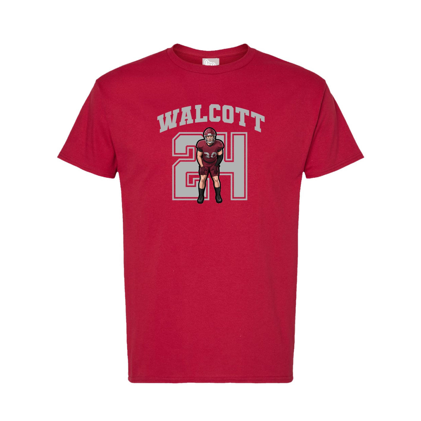 Tee — Number in Crimson