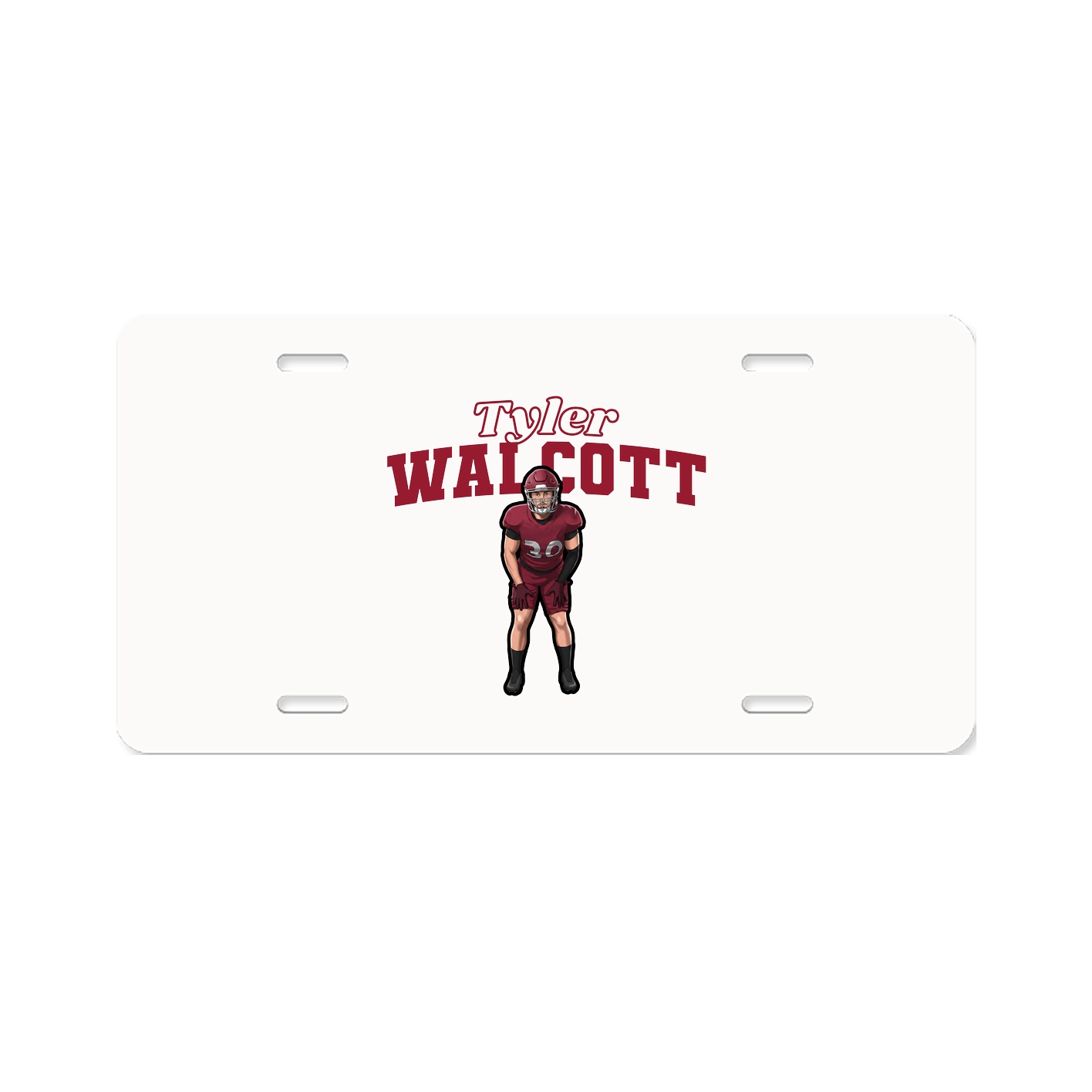 License Plate — Name Arch in Classic